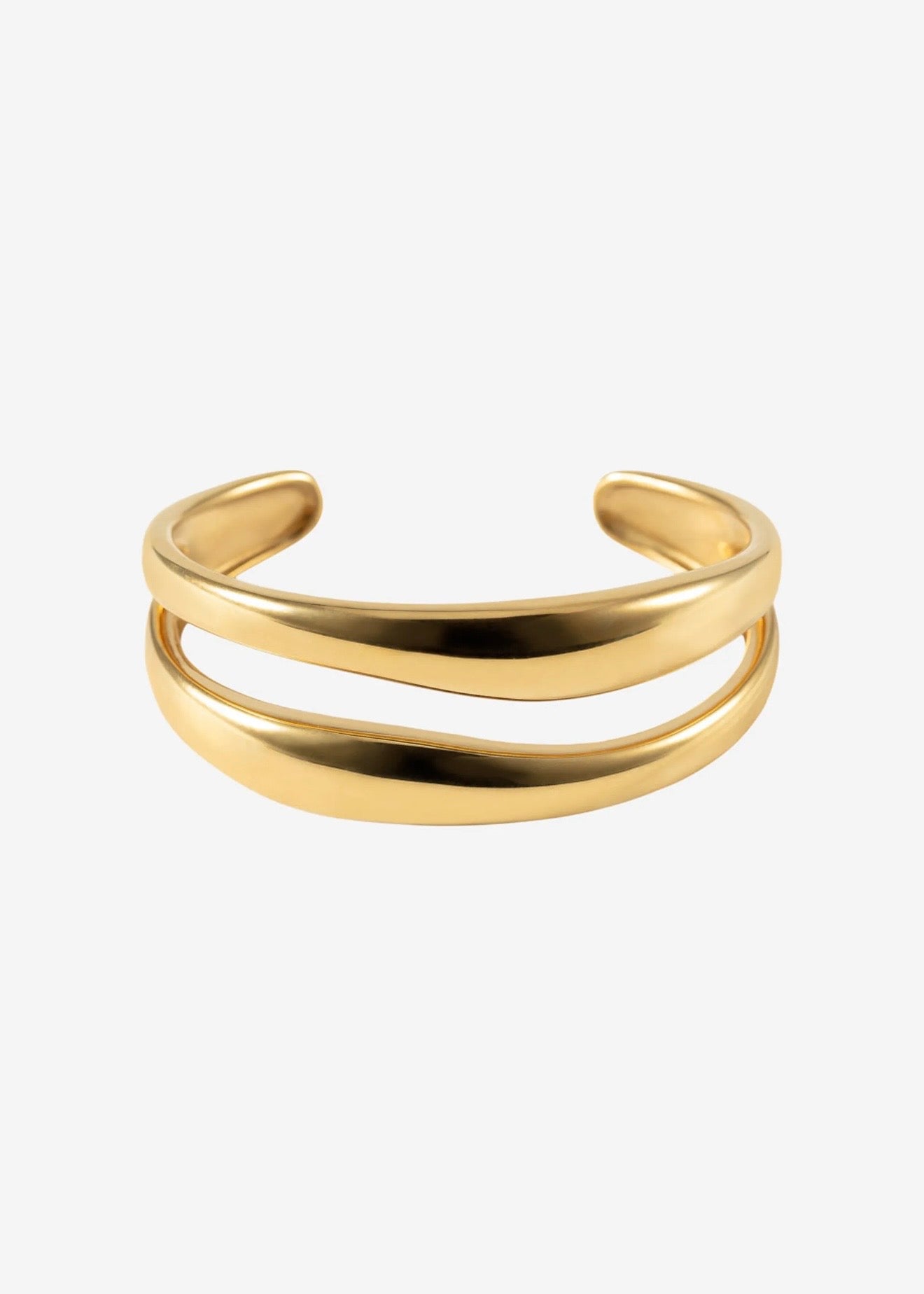 The Curved Bangle Gold