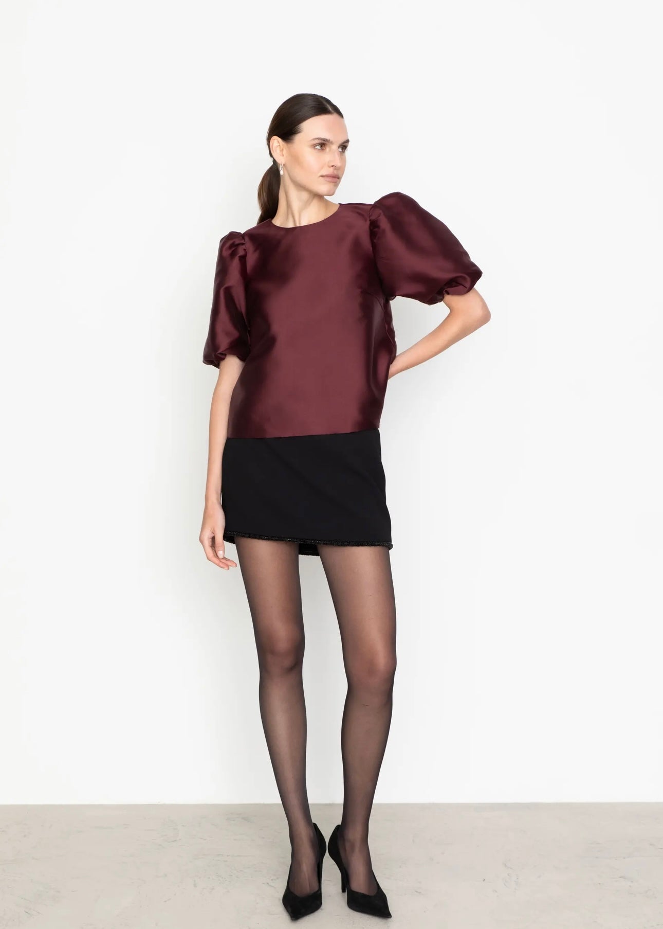 Camilla Pihl Becca blouse - Bordeaux