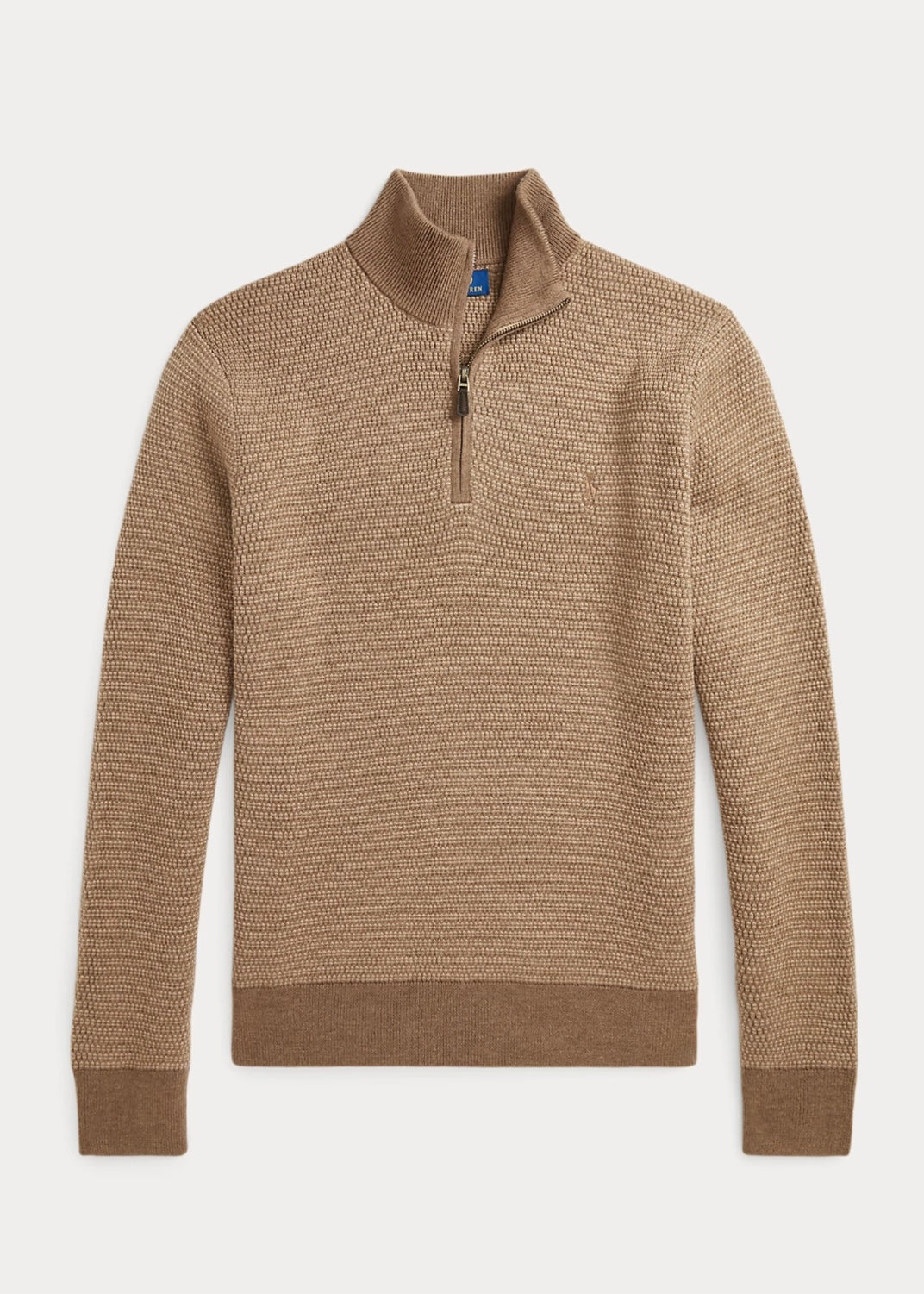 Polo Ralph Lauren Structur Wool zip - Camel Combo