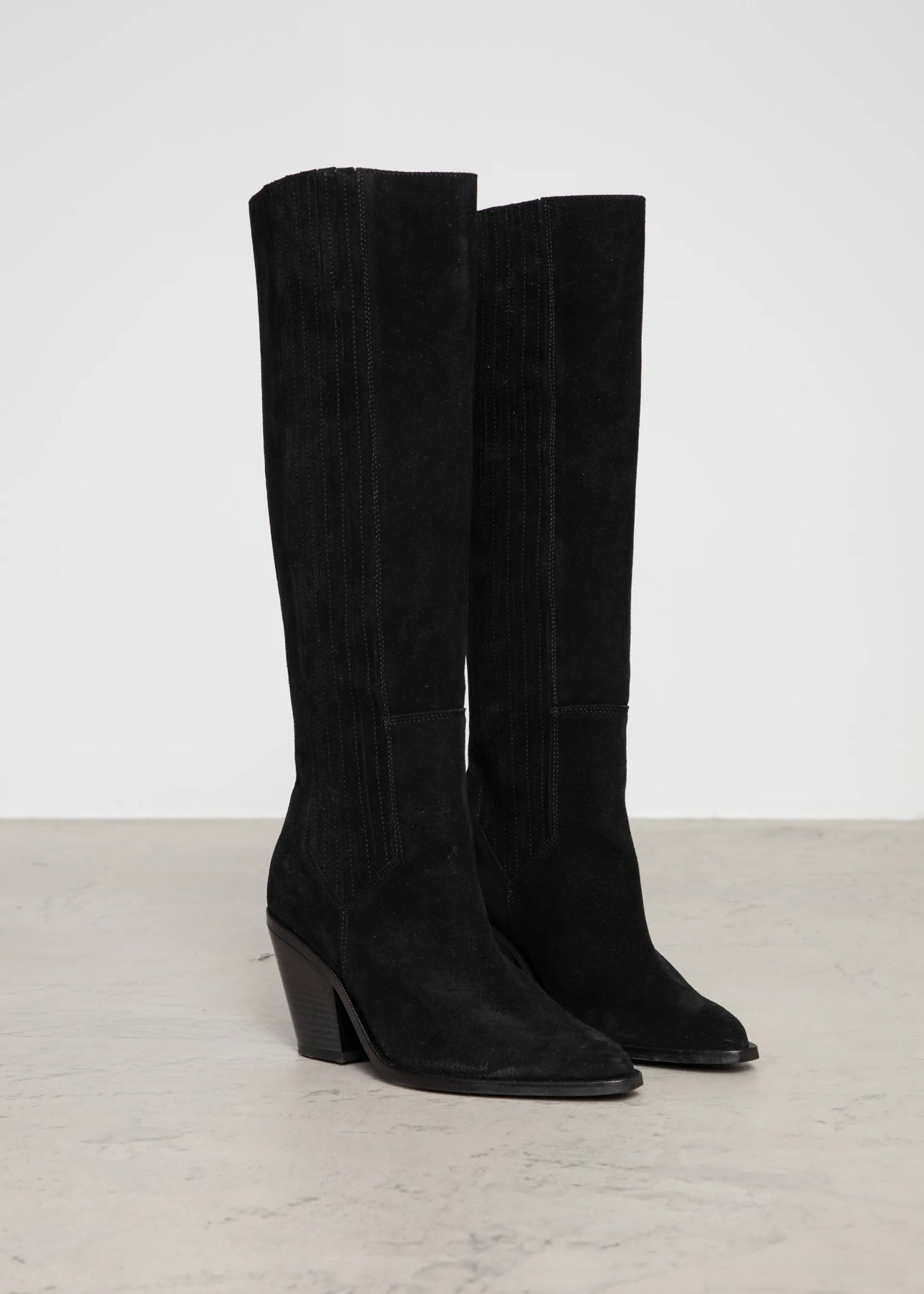 Camilla Pihl Wilma Knee boots - Black Suede