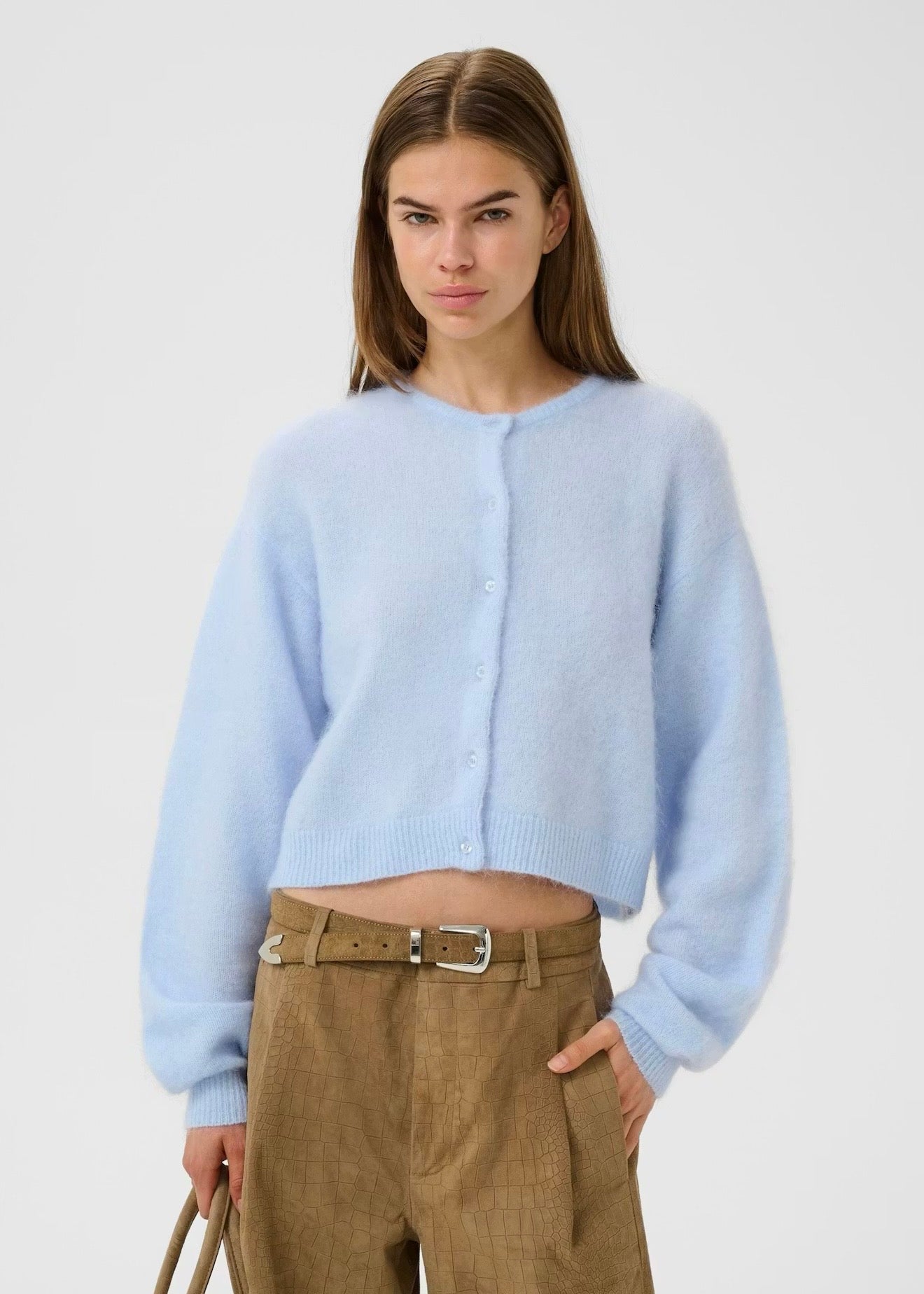 Debbie Short Cardigan Blue Finch