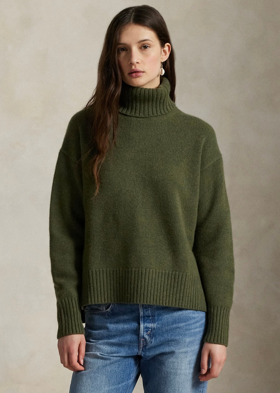 Turtleneck sweater Spruce Heather