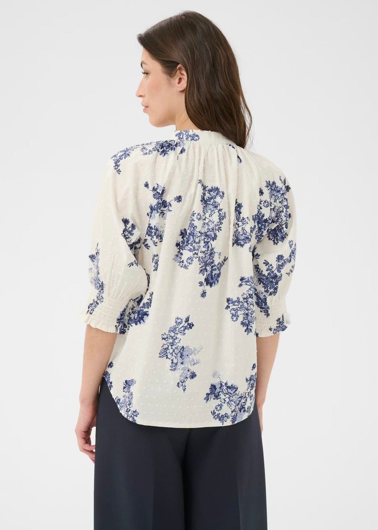 Almeras Shirt Blue Shadow Flower