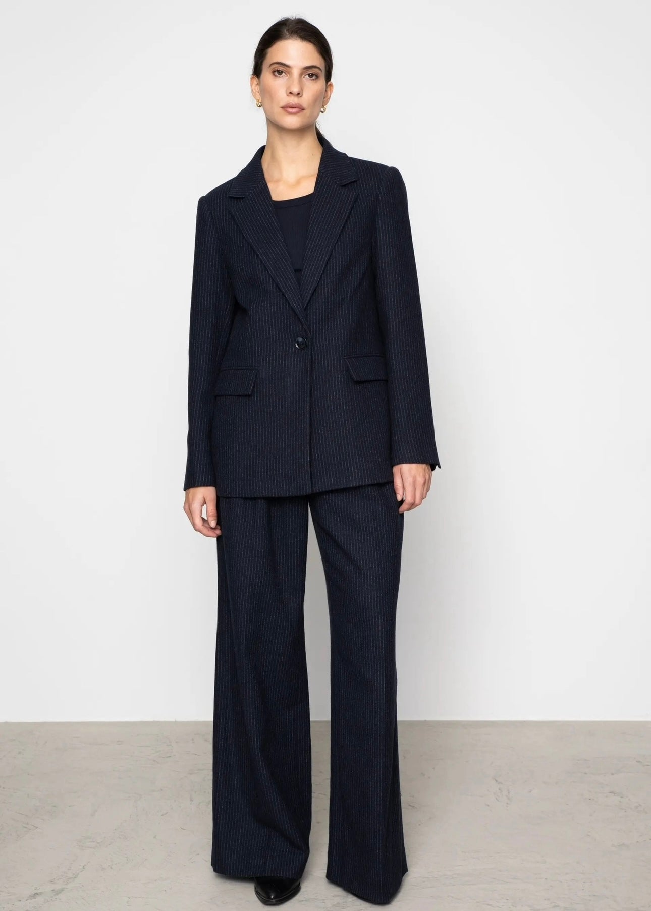 Camilla Pihl Zaina blazer - Navy Pinstripe