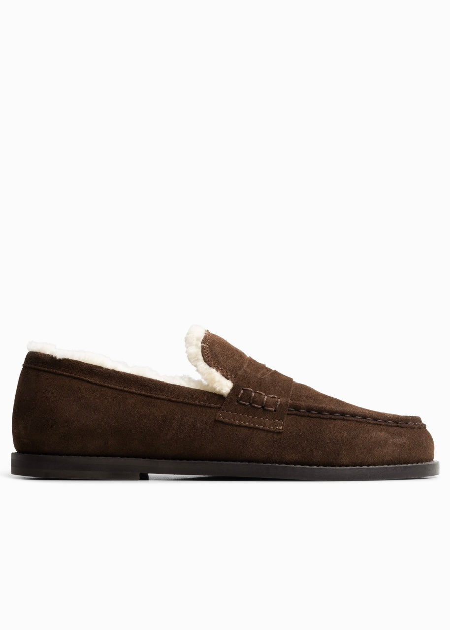 Belle Suede Dark Brown