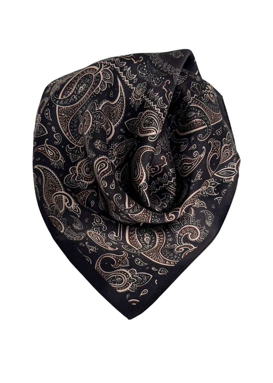 Silk Scarf Black