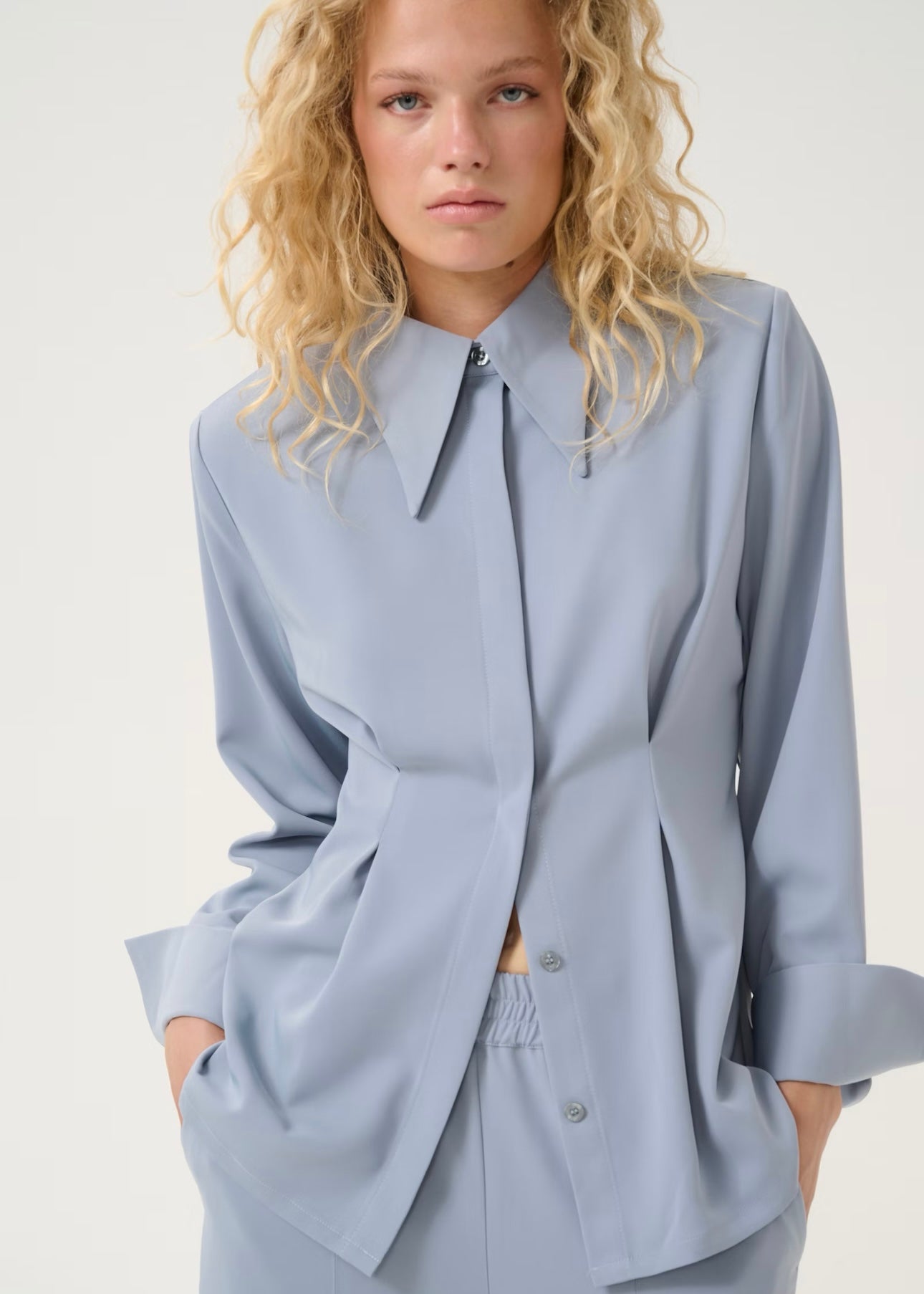 Gestuz Mareen shirt - Grey Blue