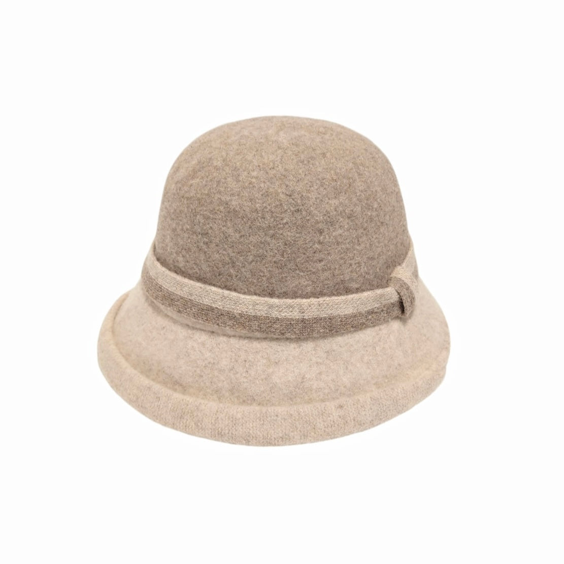 Noma Ull hatt m/bånd Beige