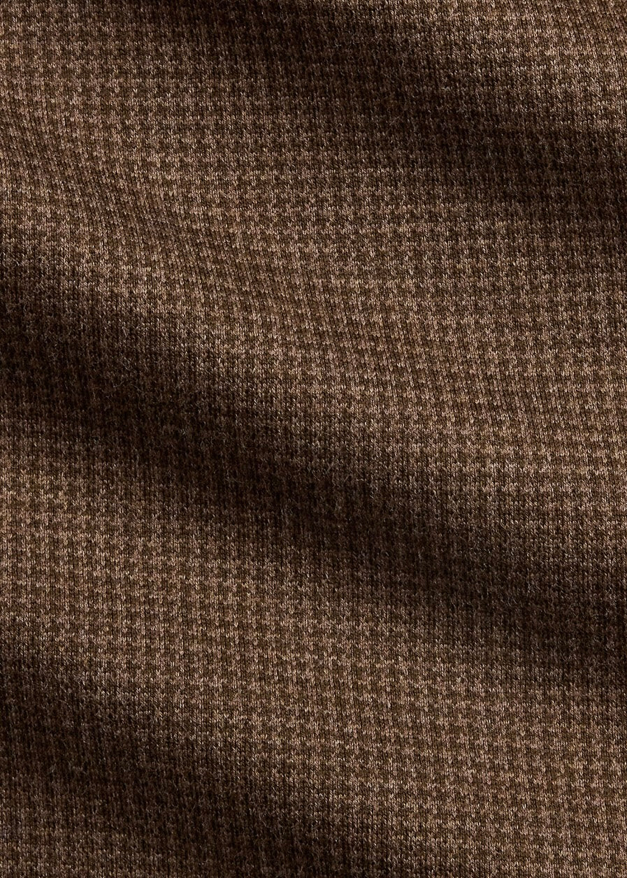 Houndstooth Jersey Shirt Brown