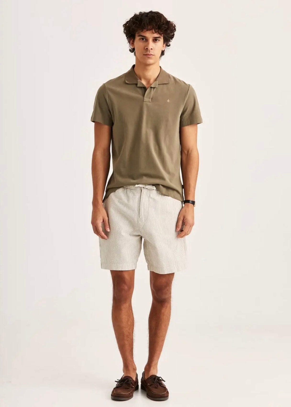 Fenix Seersucker Shorts Khaki