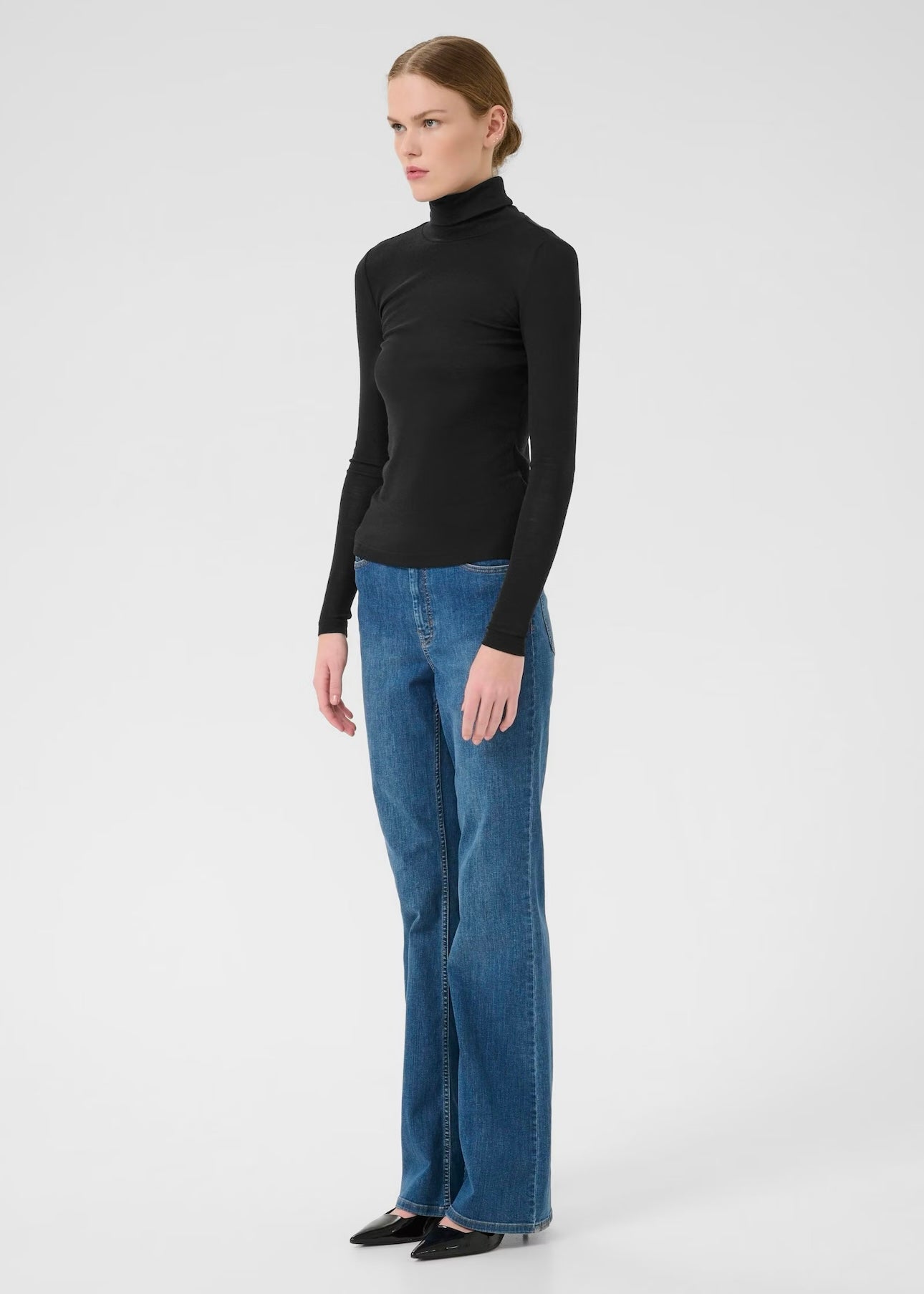 Ninia Wool rollneck Black