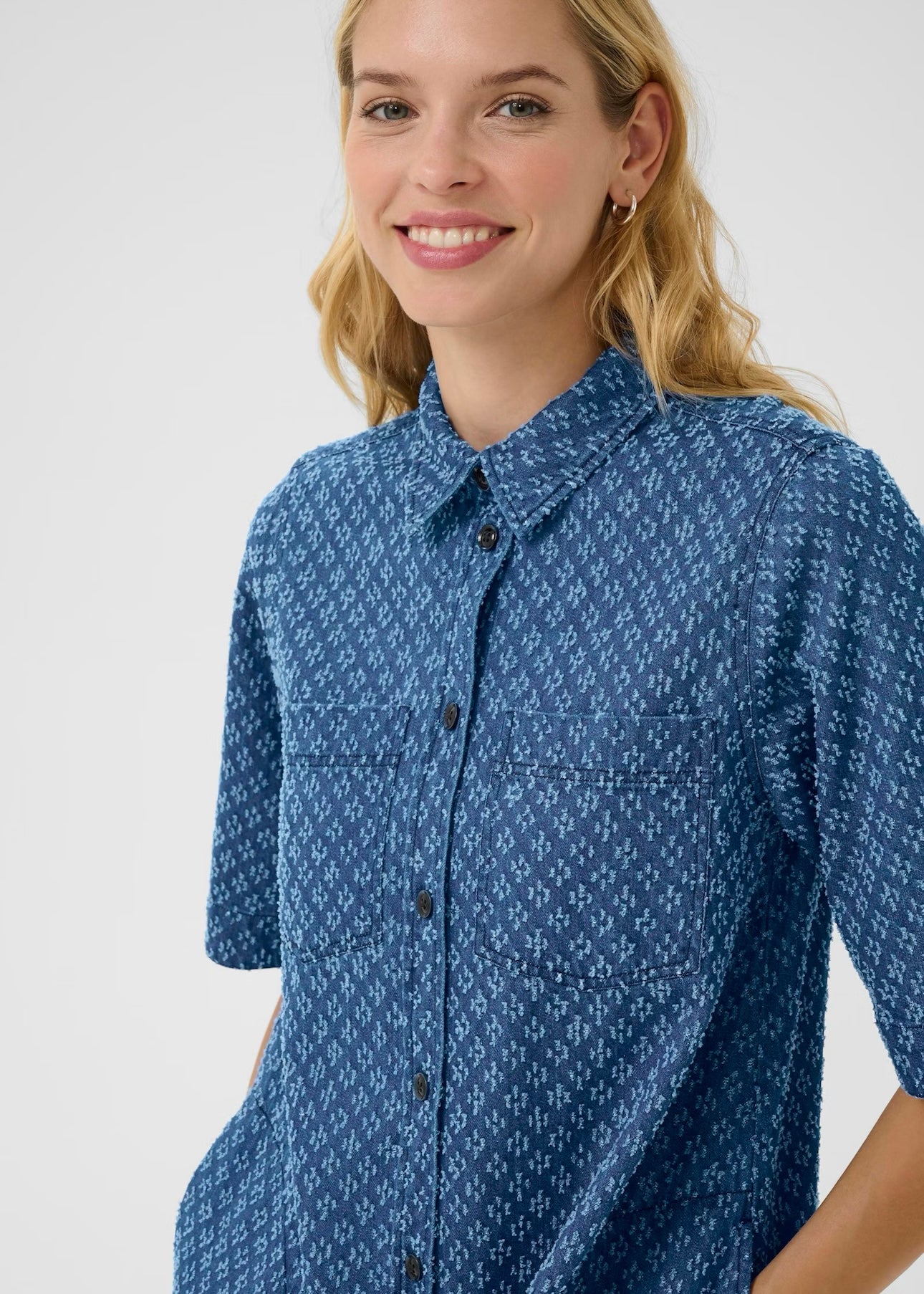 Sardia dress Ditressed Blue Denim