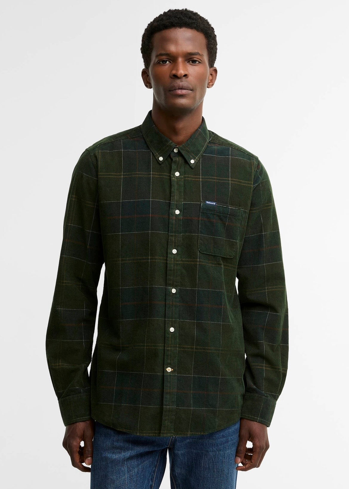 Blair Tailored Tartan Cord Shirt Classic Tartan