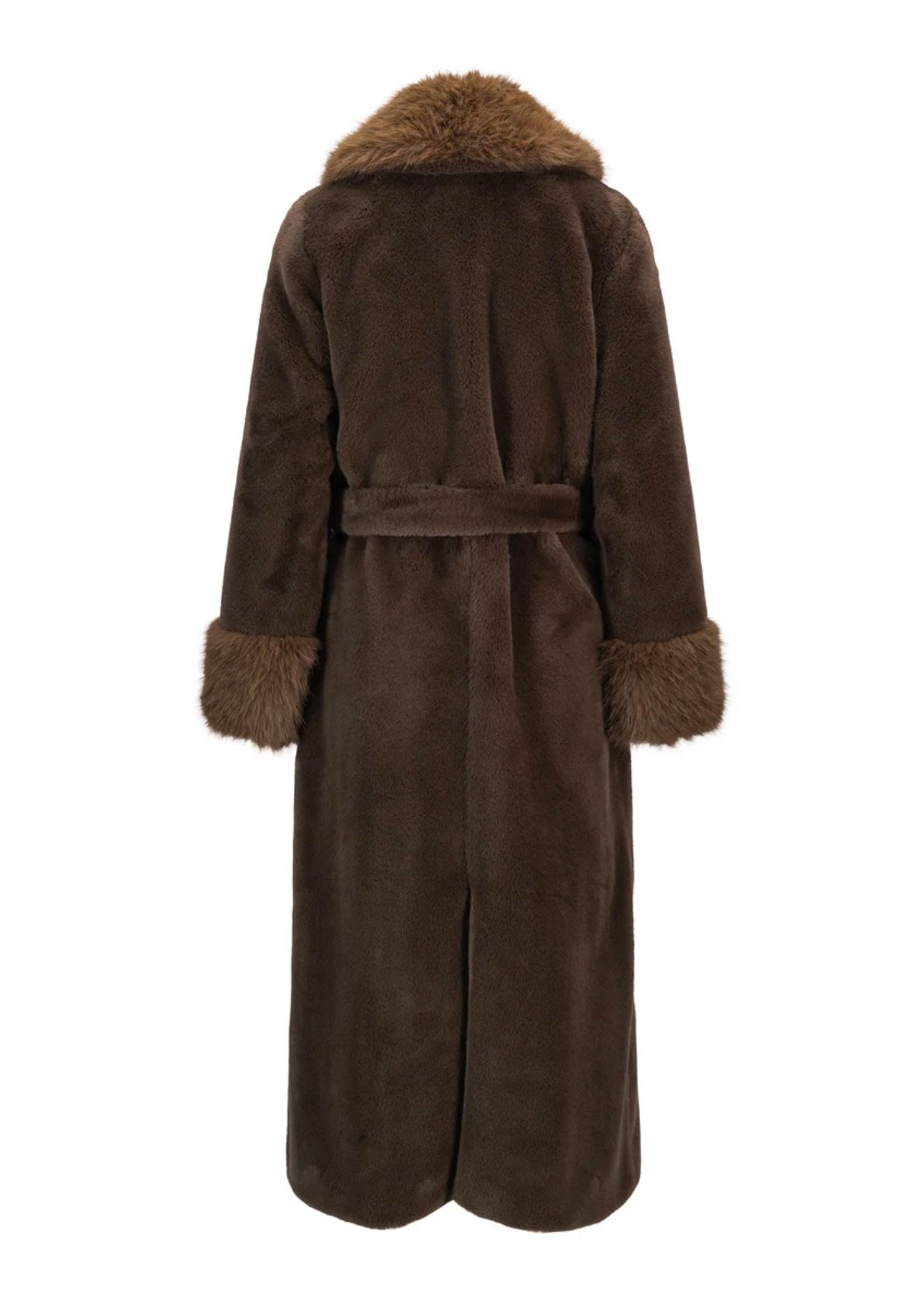 Ella&il Caroline Fake Fur jacket - Brown