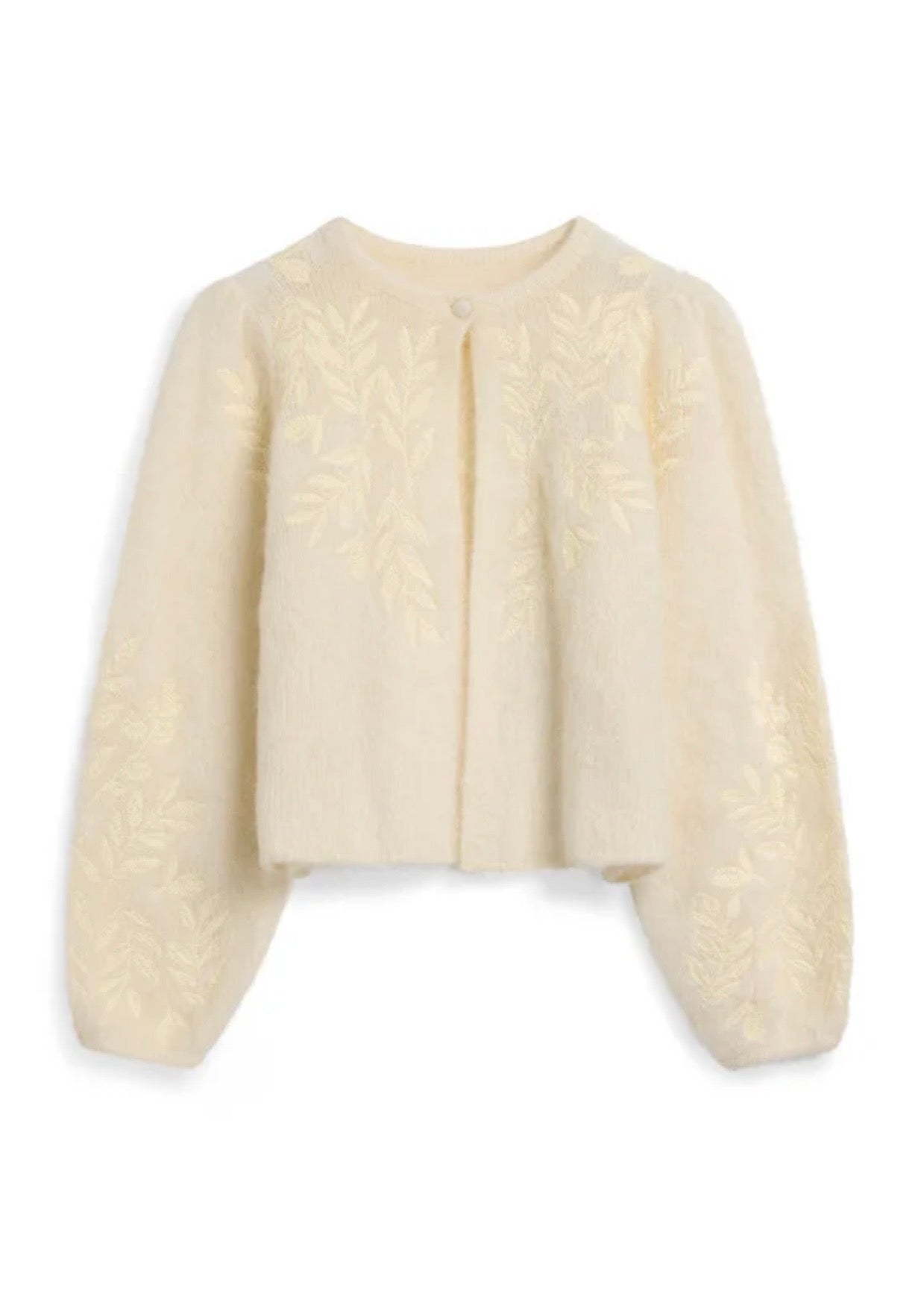 Amie Chunky Cardigan Bright White