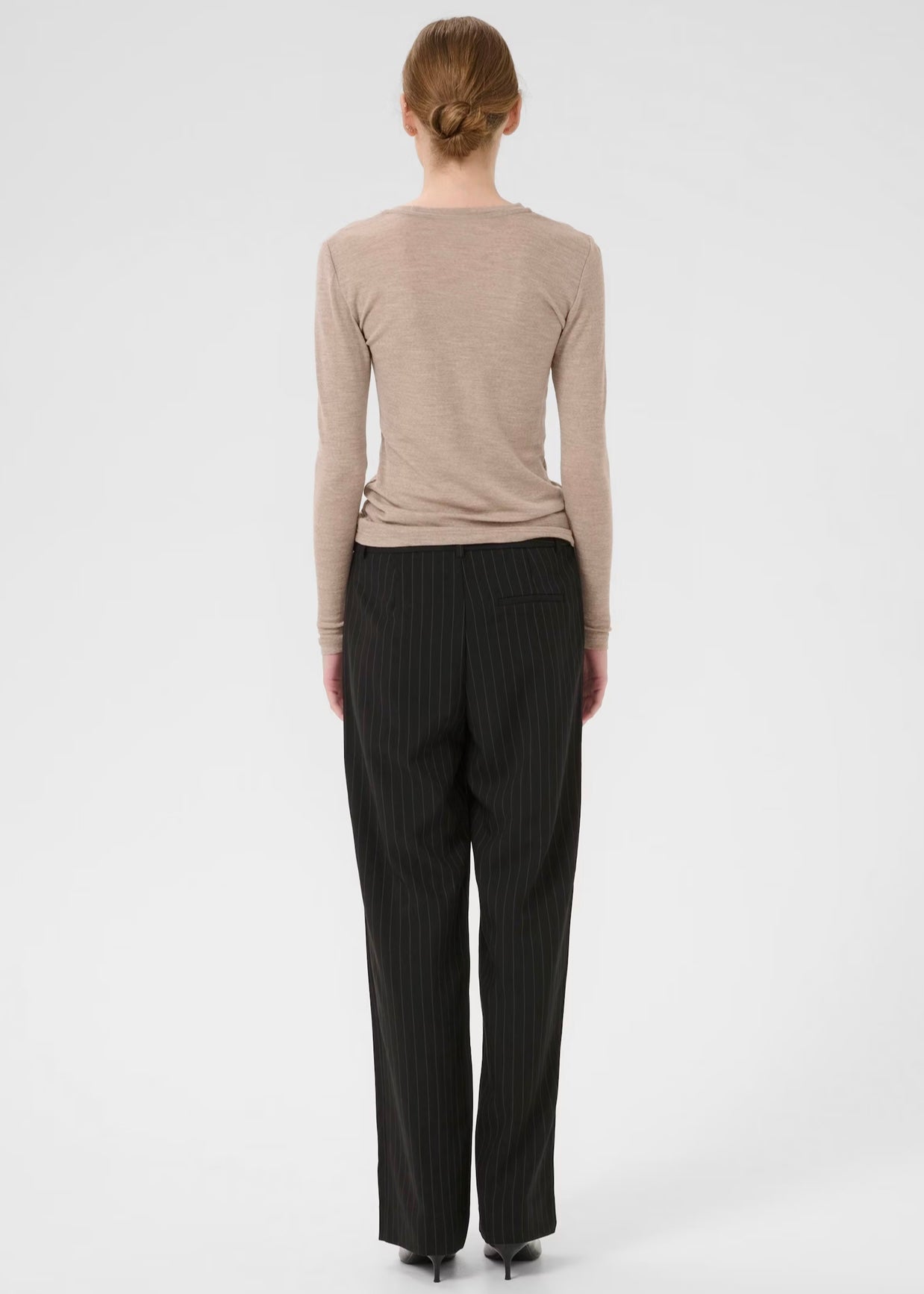 Joelle Pinstripe pants Black