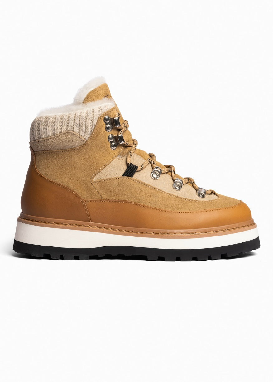 Mono Tag Cap Cow Leather - Ginger Nude