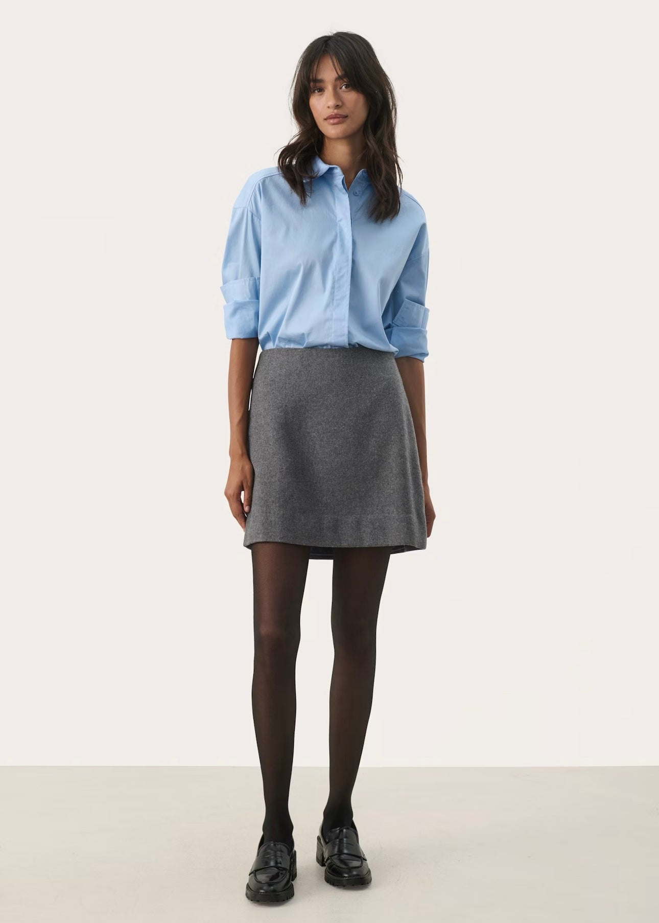 Julissa skirt Gray Flannel Melange