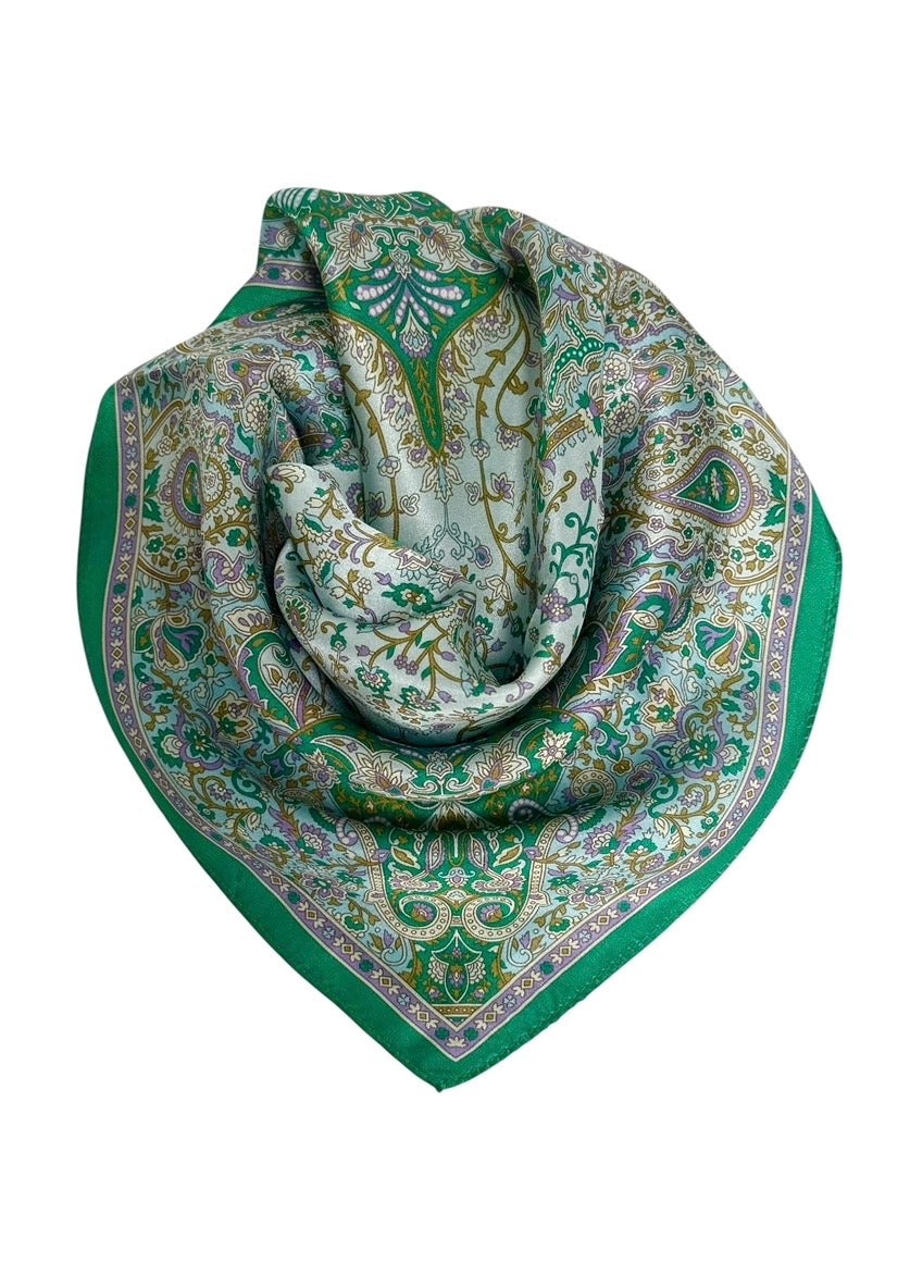 Silk Scarf Green