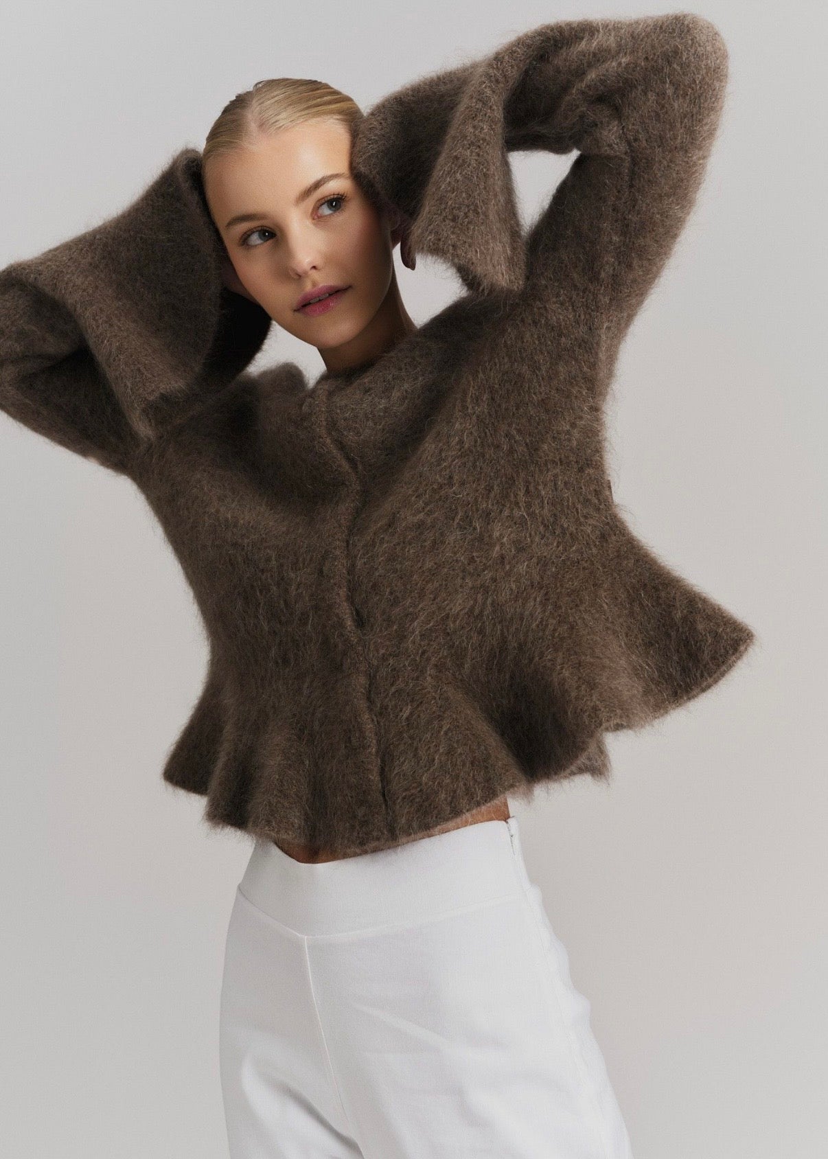 Maren Chunky Cardigan Brown