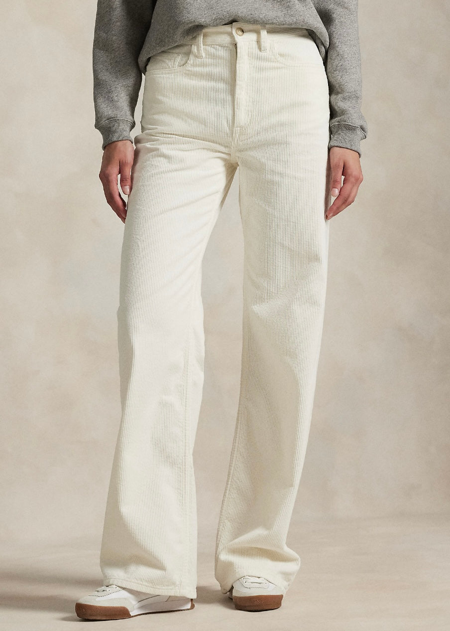 Corduroy Wide Leg Warm White
