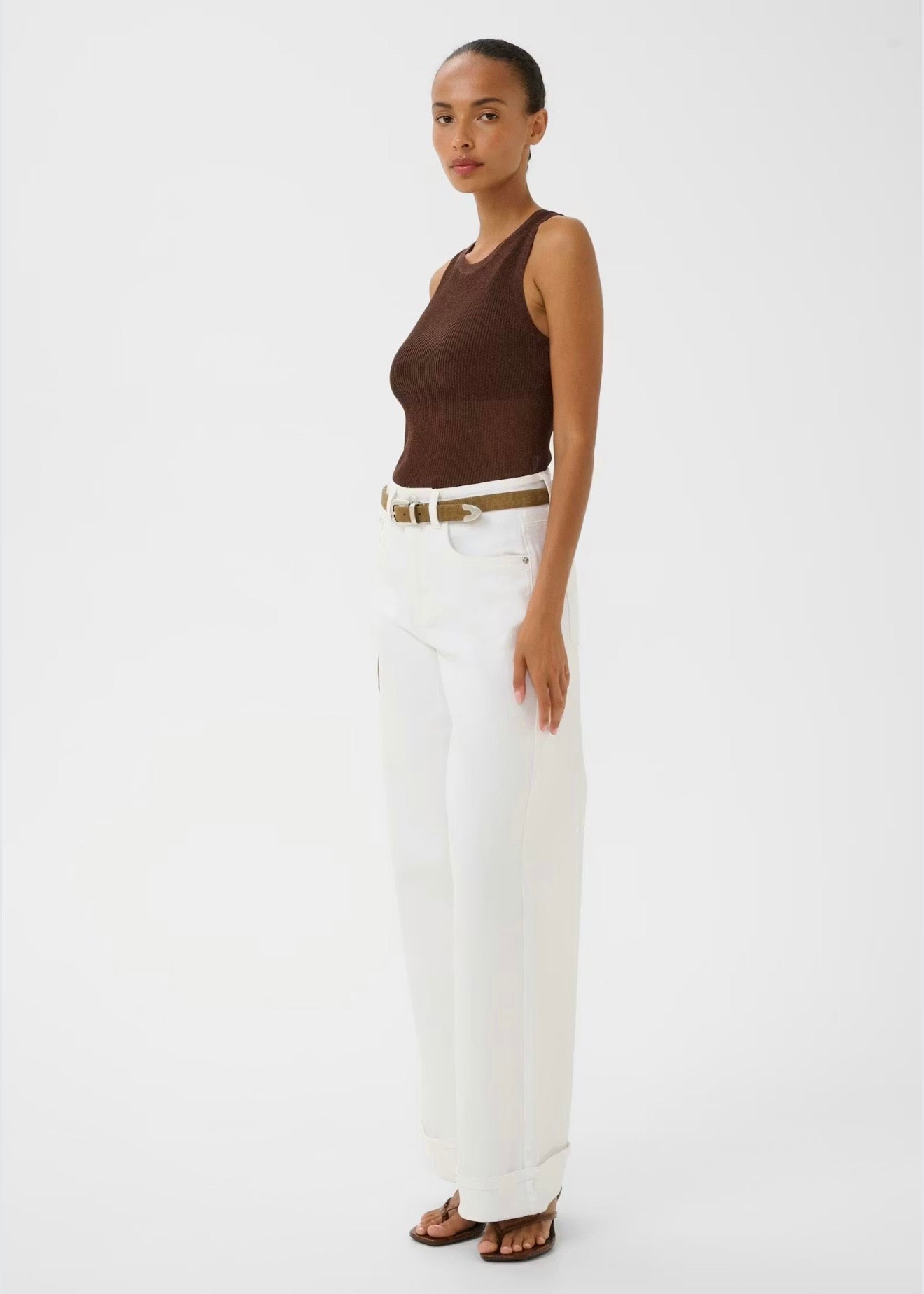 Silvi Top Deep Brown Metallic