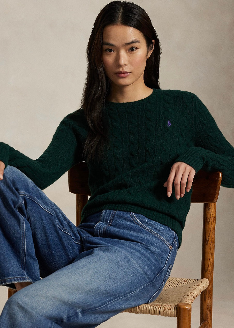 Cable sweater College Green