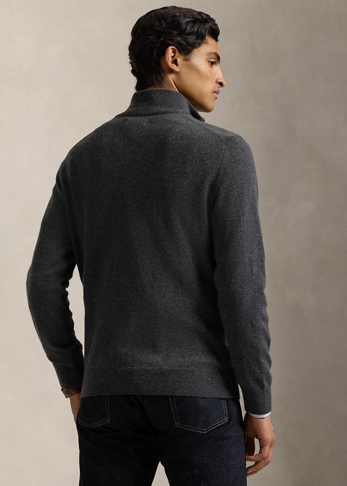 Polo Ralph Lauren Wool zip - Dark Charcoal Heather