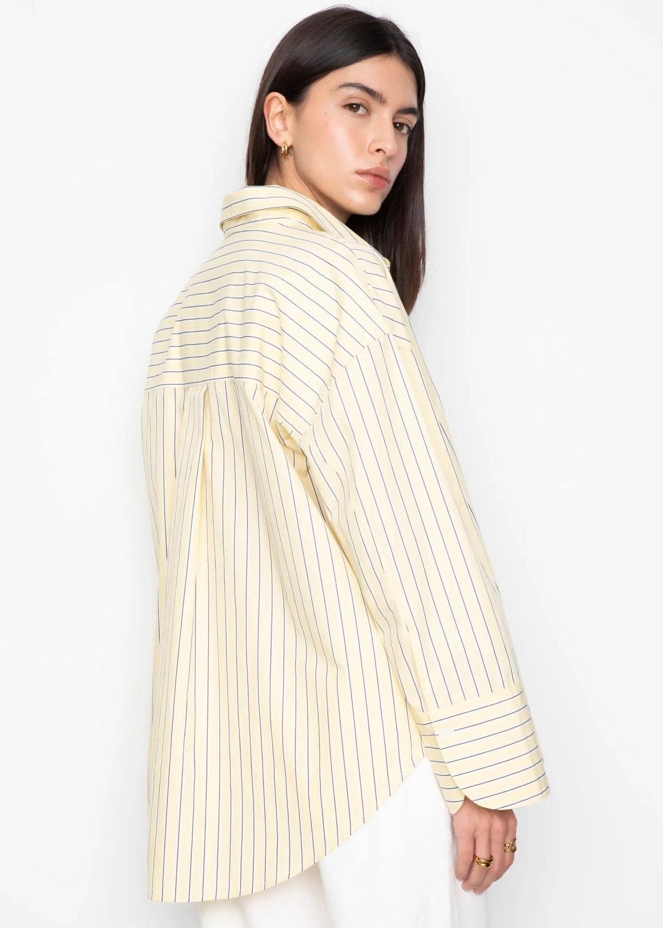 Nell Shirt Light Yellow Stripe
