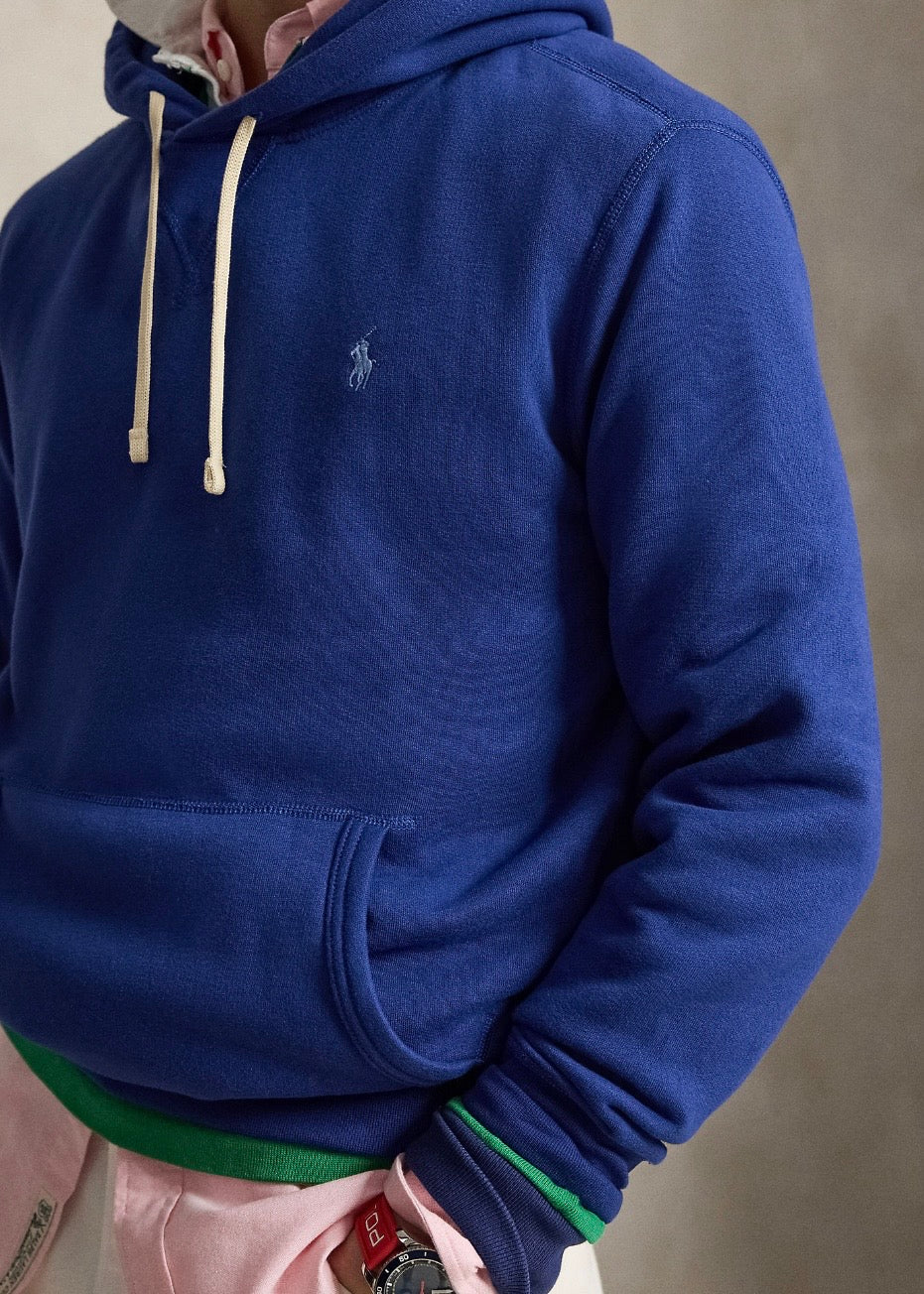 The RL Fleece Hoodie Blue Yacht