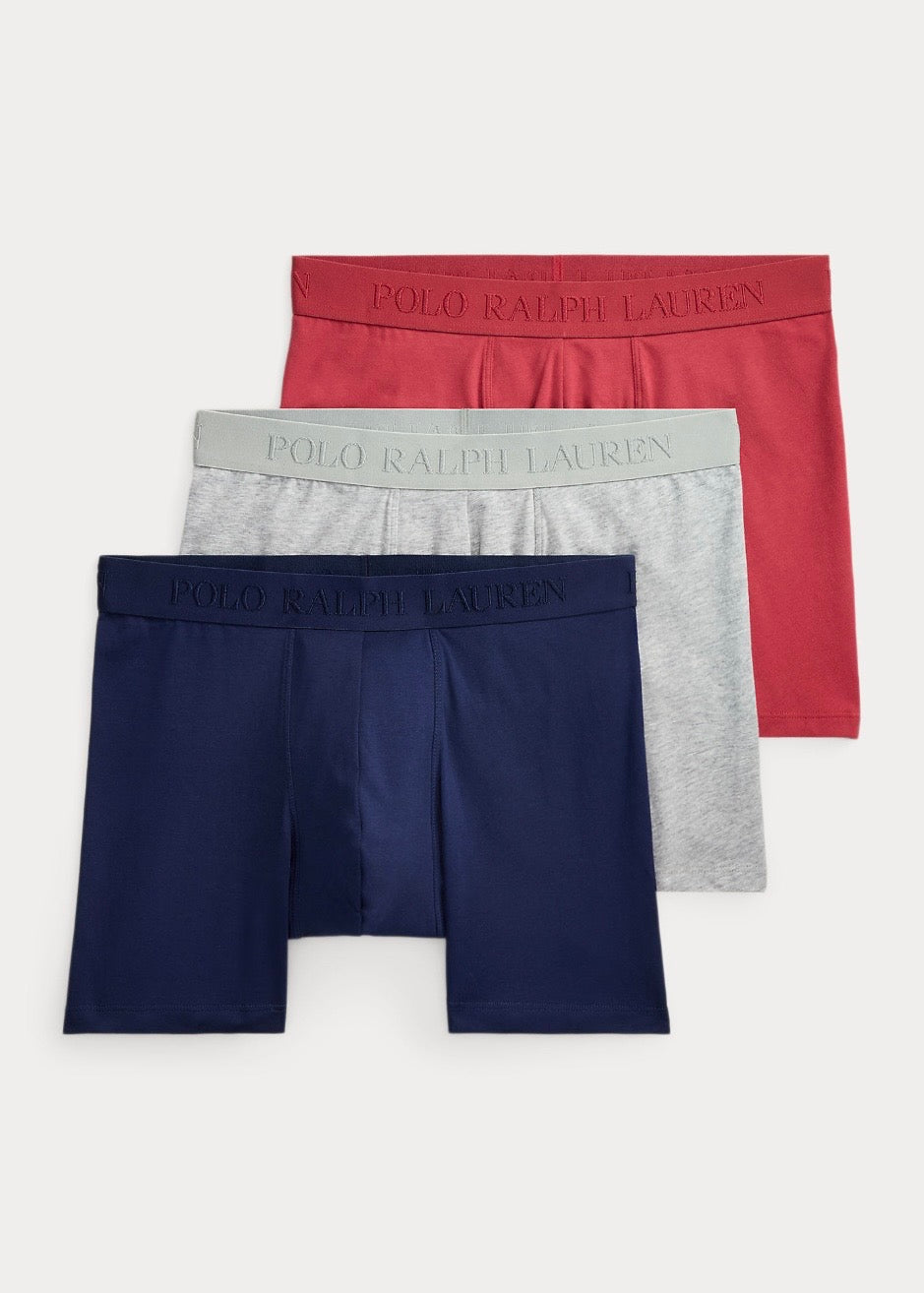 Brief Stretch Boxer 3pack Navy Red