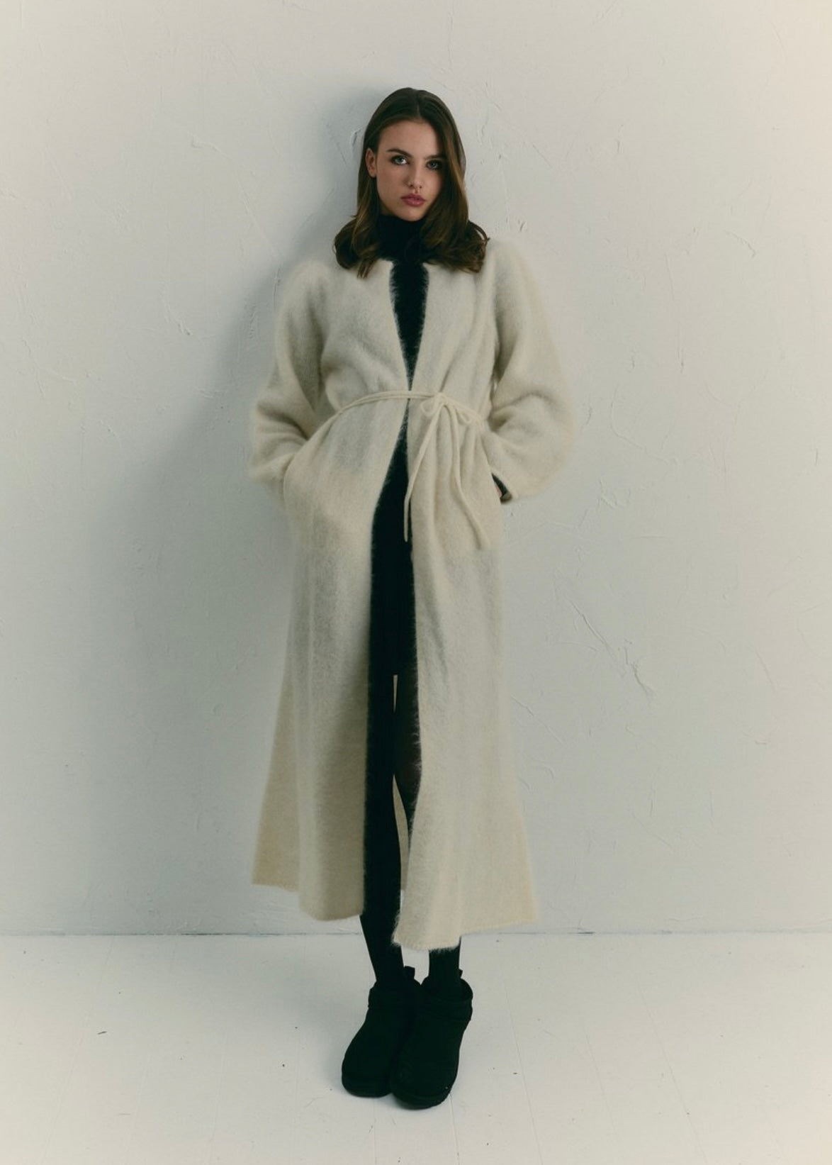 Olivia Chunky cardigan Bright White