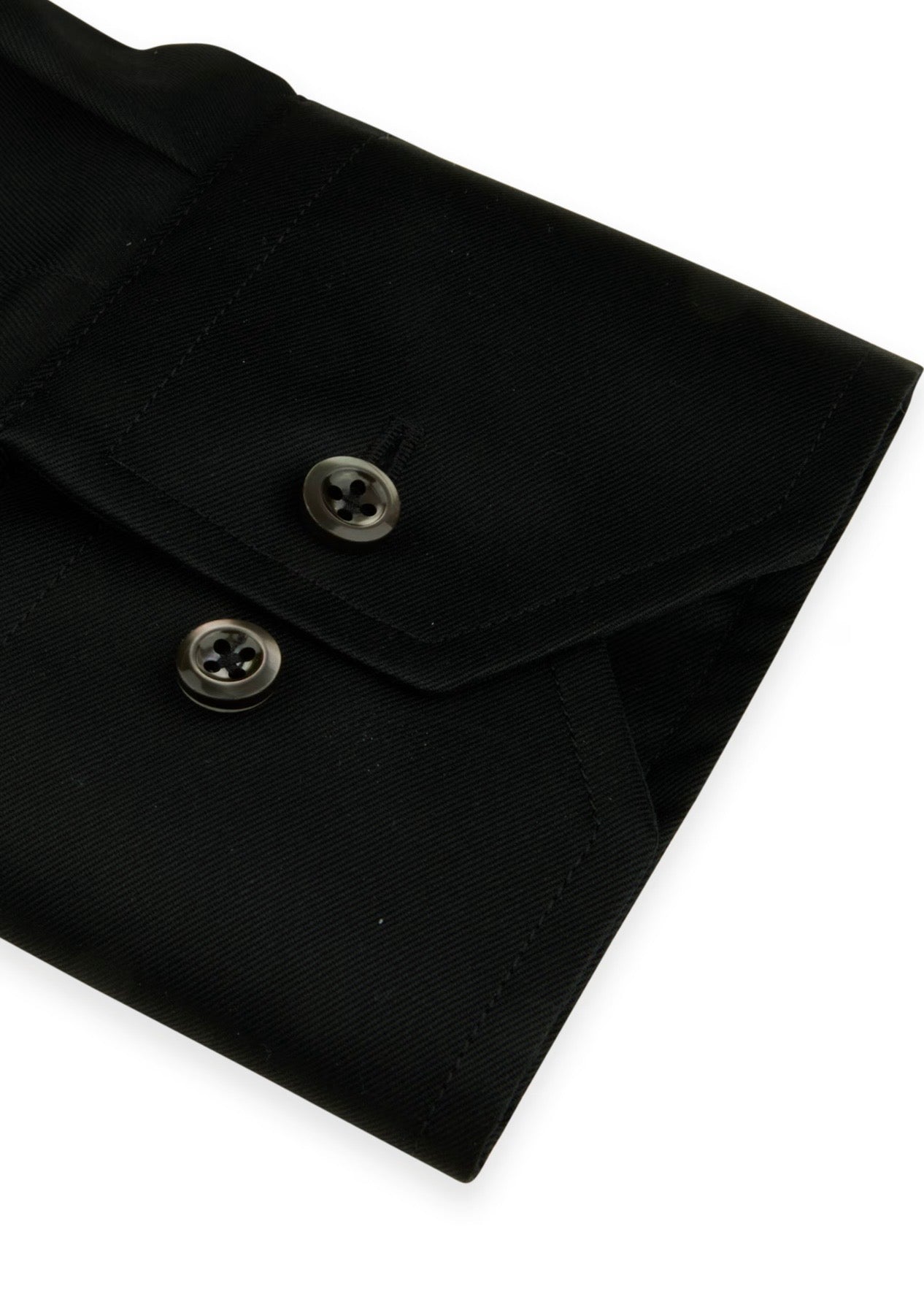 Regular Black Twill Shirt