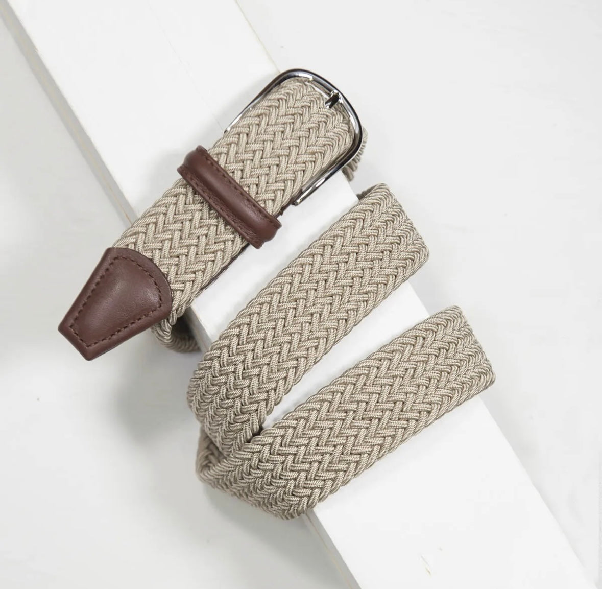 Elastic Belt Beige
