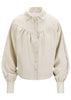Linde Linen Blouse Beige Melange
