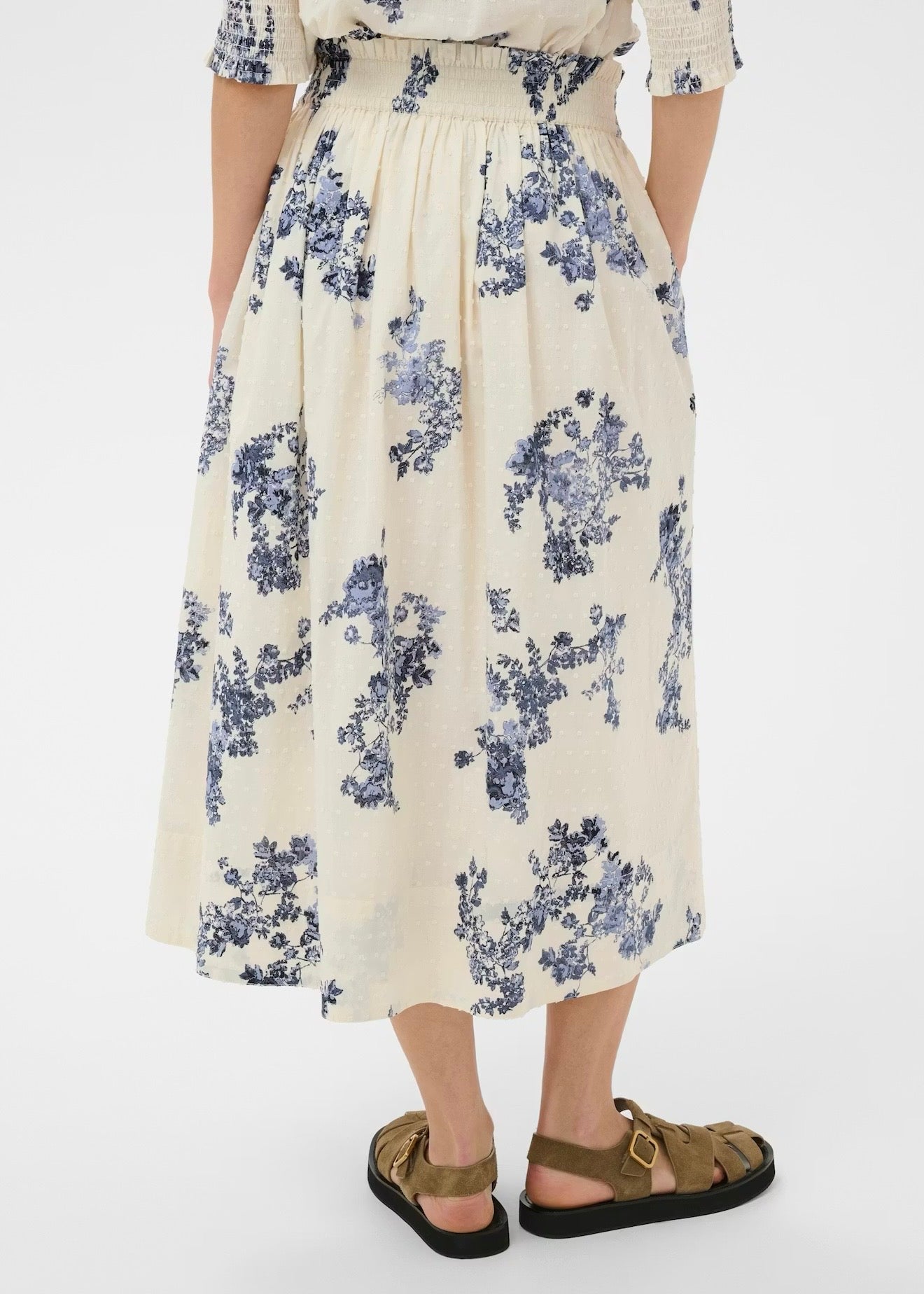 Amaia Skirt Blue Shadow Flower