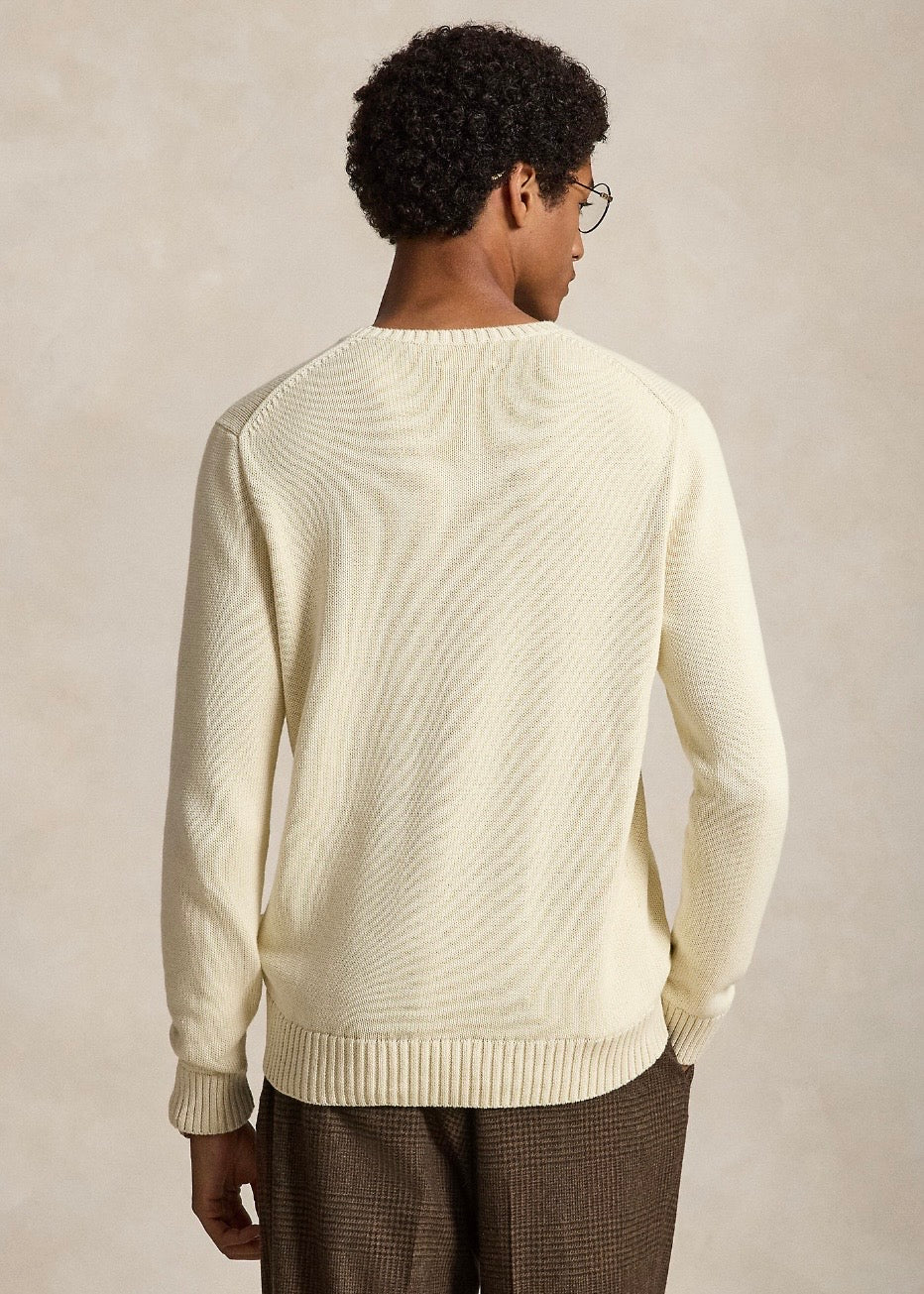 Cotton Crewneck Sweater Andover Cream