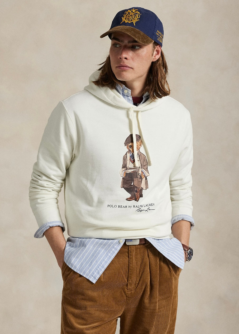 Ralph Lauren Bear hoodie - Deckwash White
