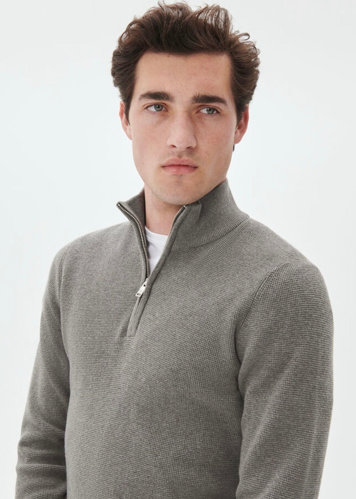 Lagoon zip Medium Grey Melange