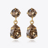 Mini Drop Earrings Gold Greige