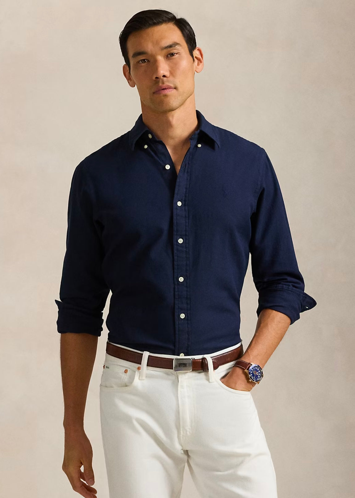 Polo Ralph Lauren Garment Dyed shirt - Collection Navy