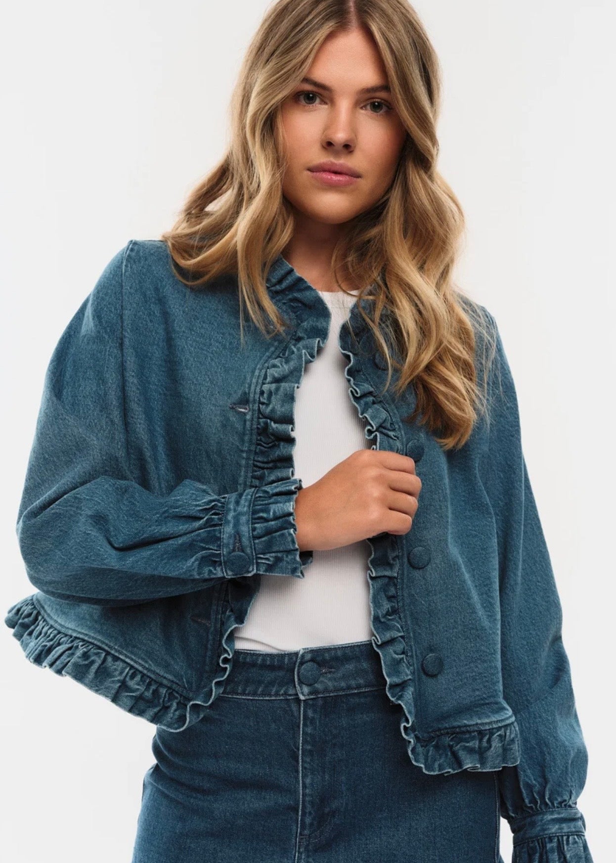 Betty Denim Jacket Denim Medium Wash