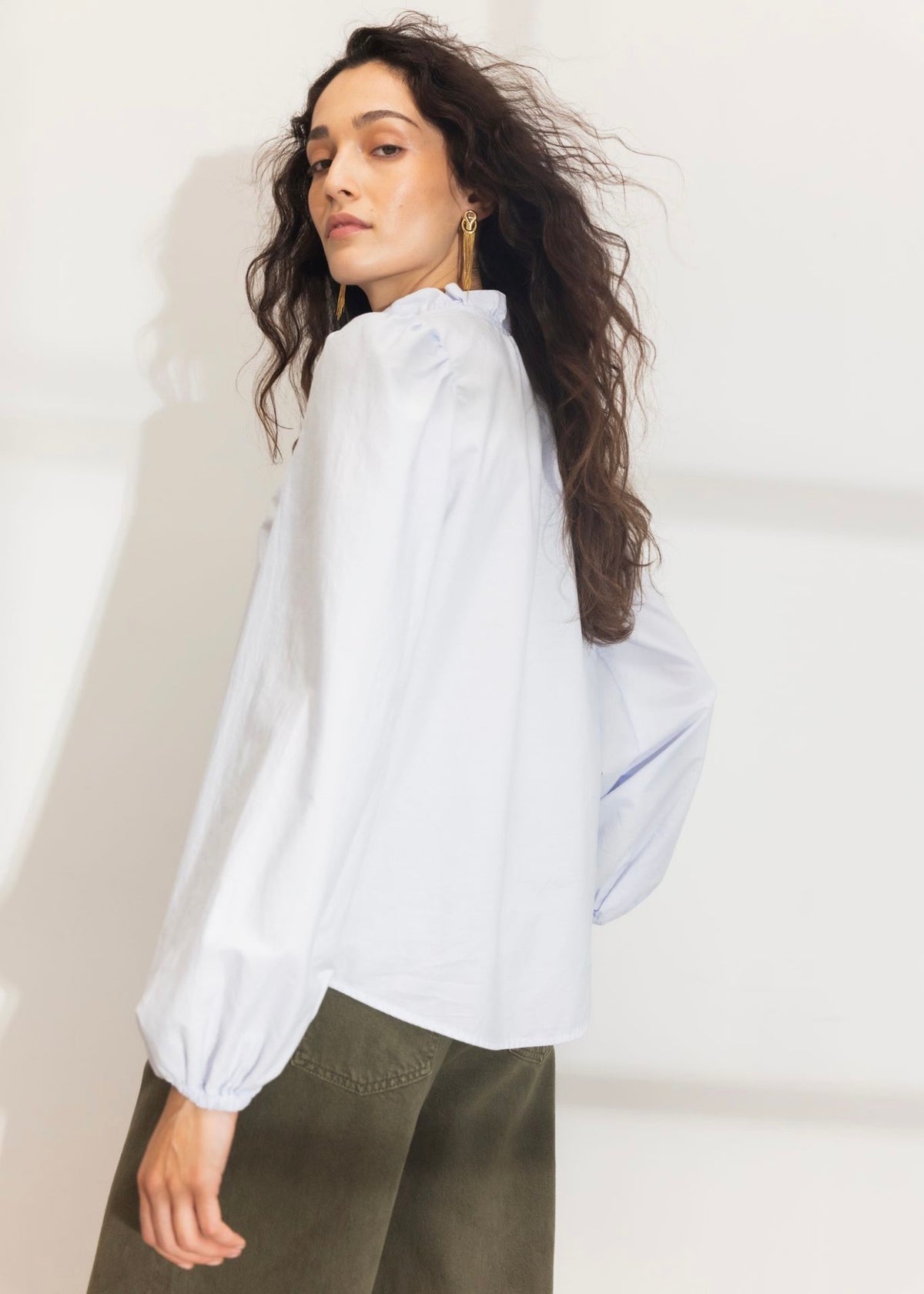 Infinity Blouse Light Blue