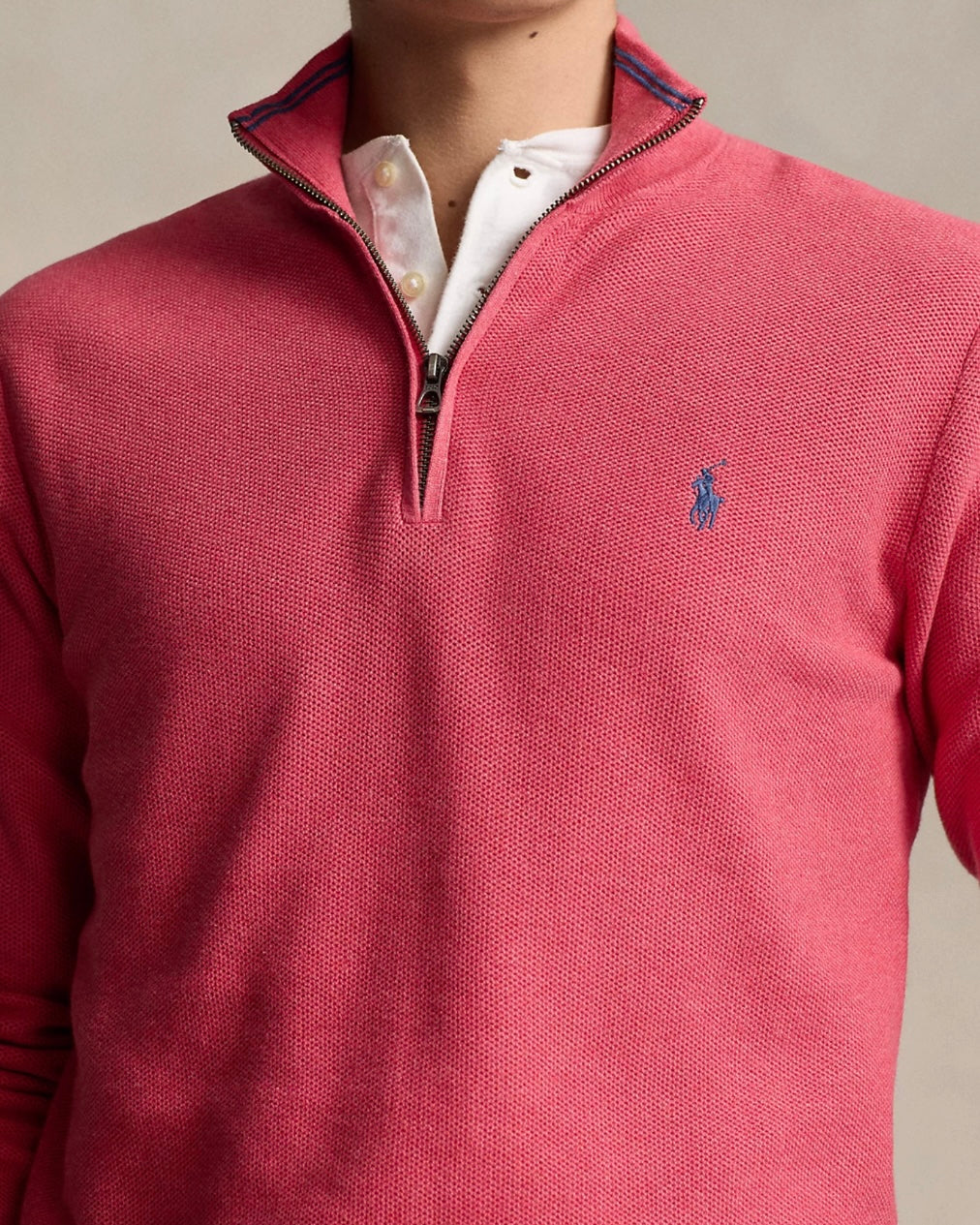 Polo Ralph Lauren Cotton Zip - Nantucket Red