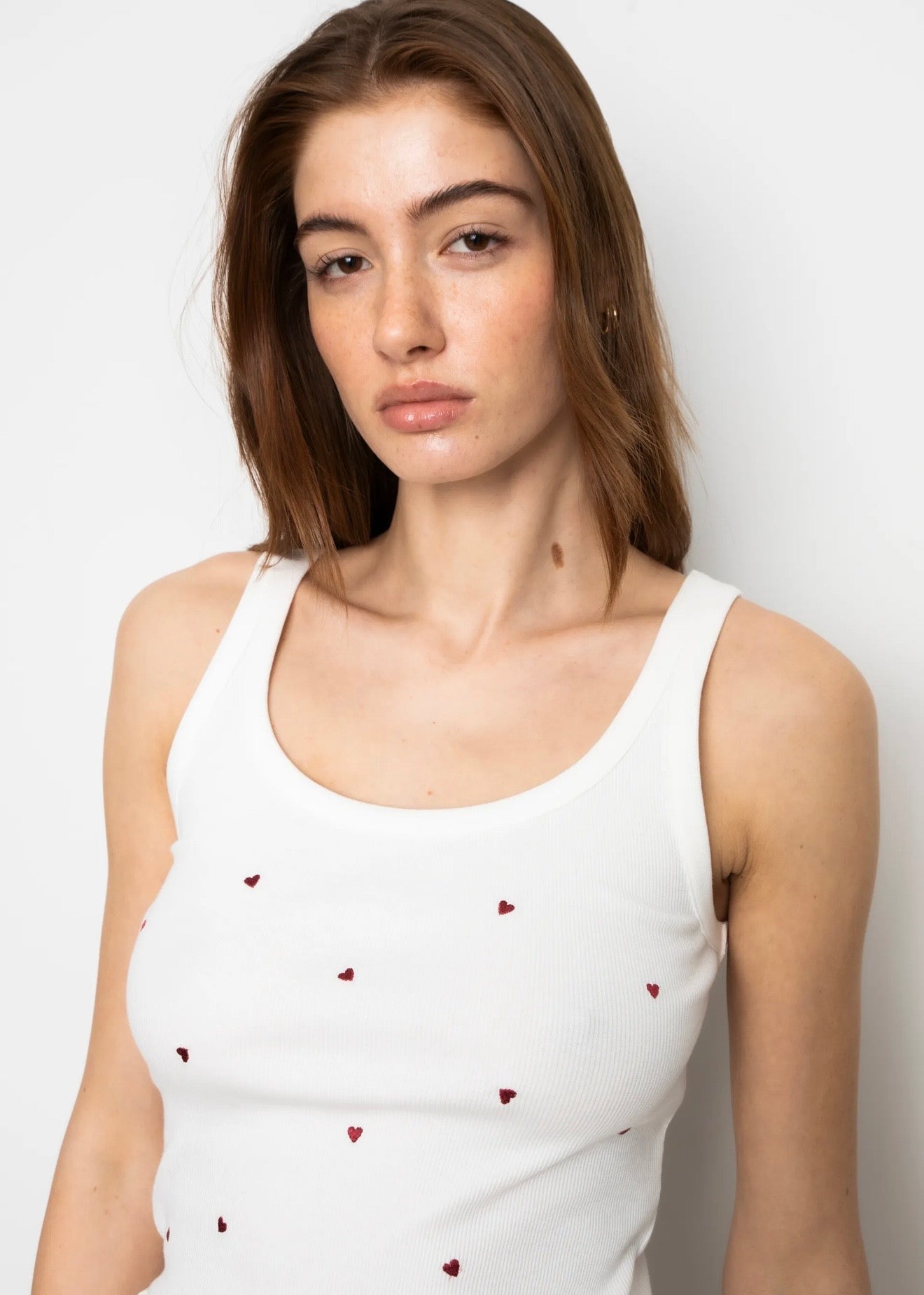 Pam Rib Singlet Berry