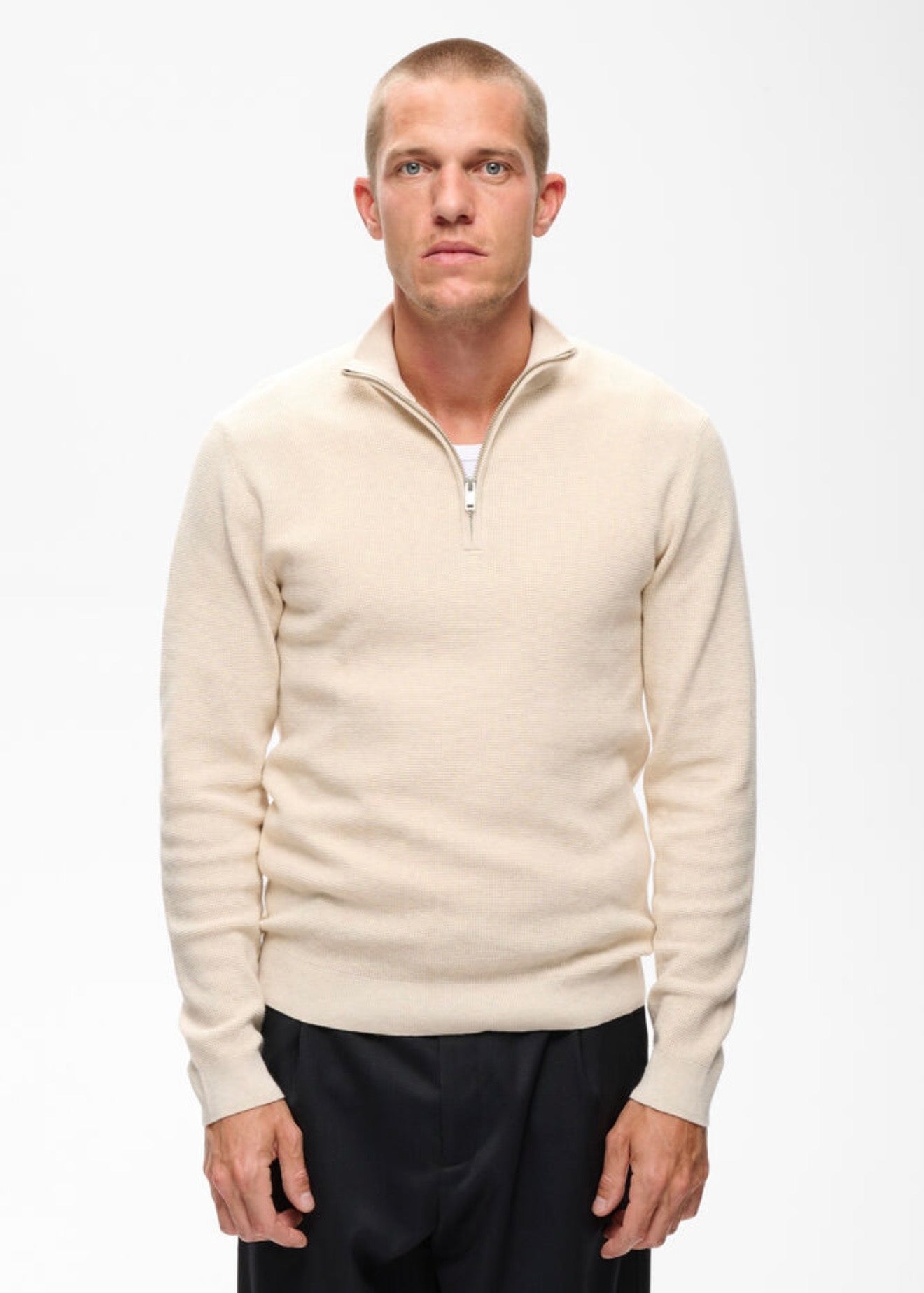 Lagoon Zip Oyster Gray Melange