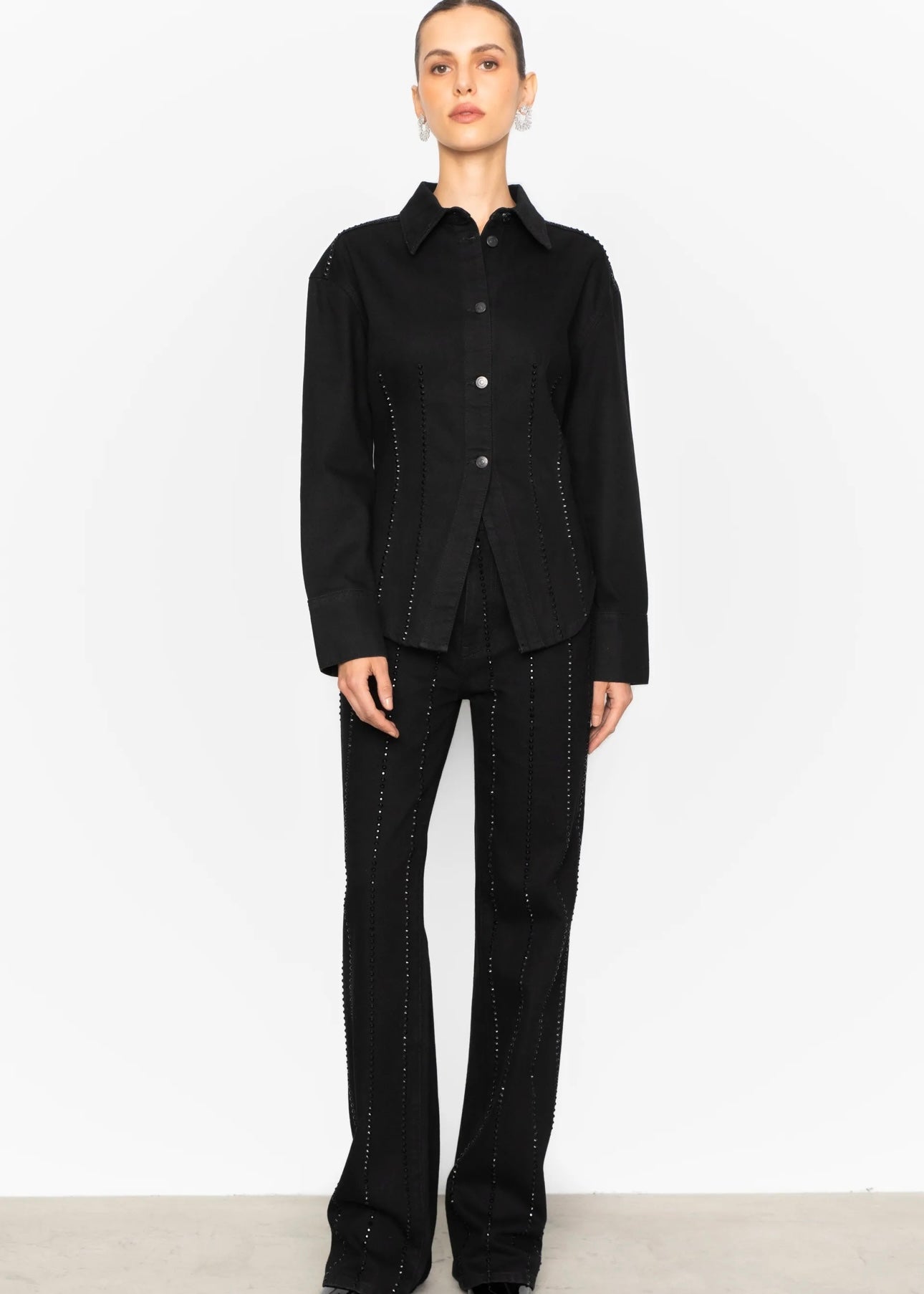 Luca Embellished Black