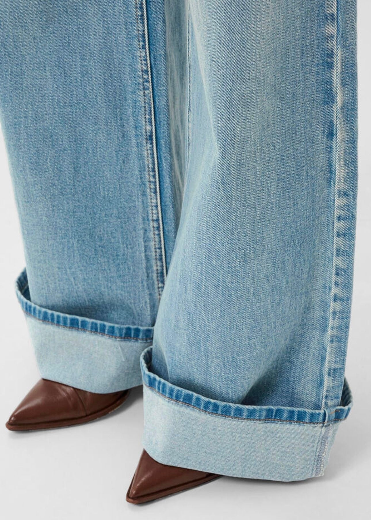 Sara Wide Jeans Washed Blue