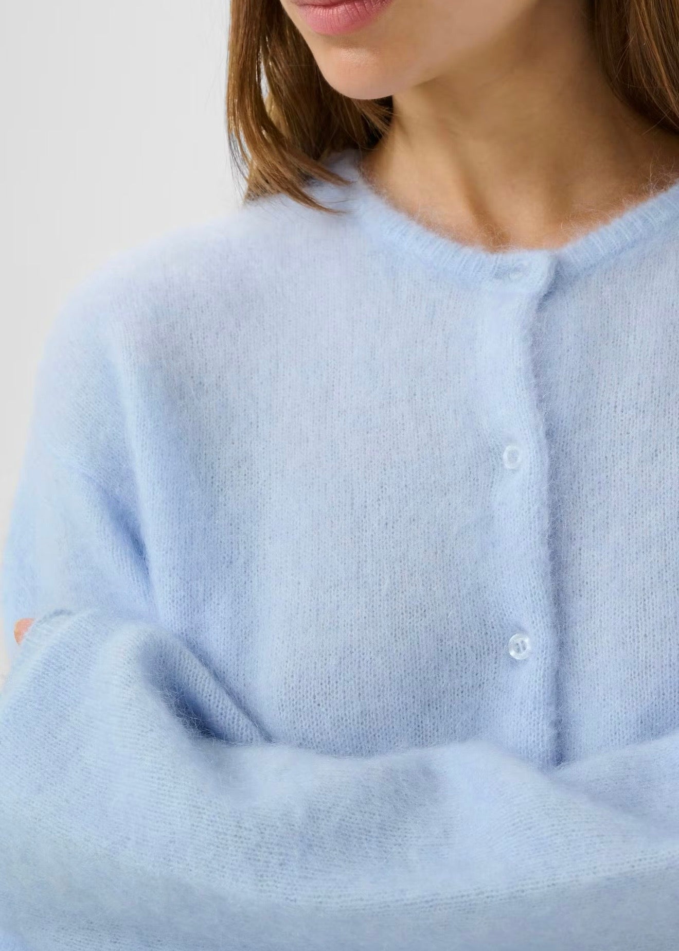 Debbie Short Cardigan Blue Finch