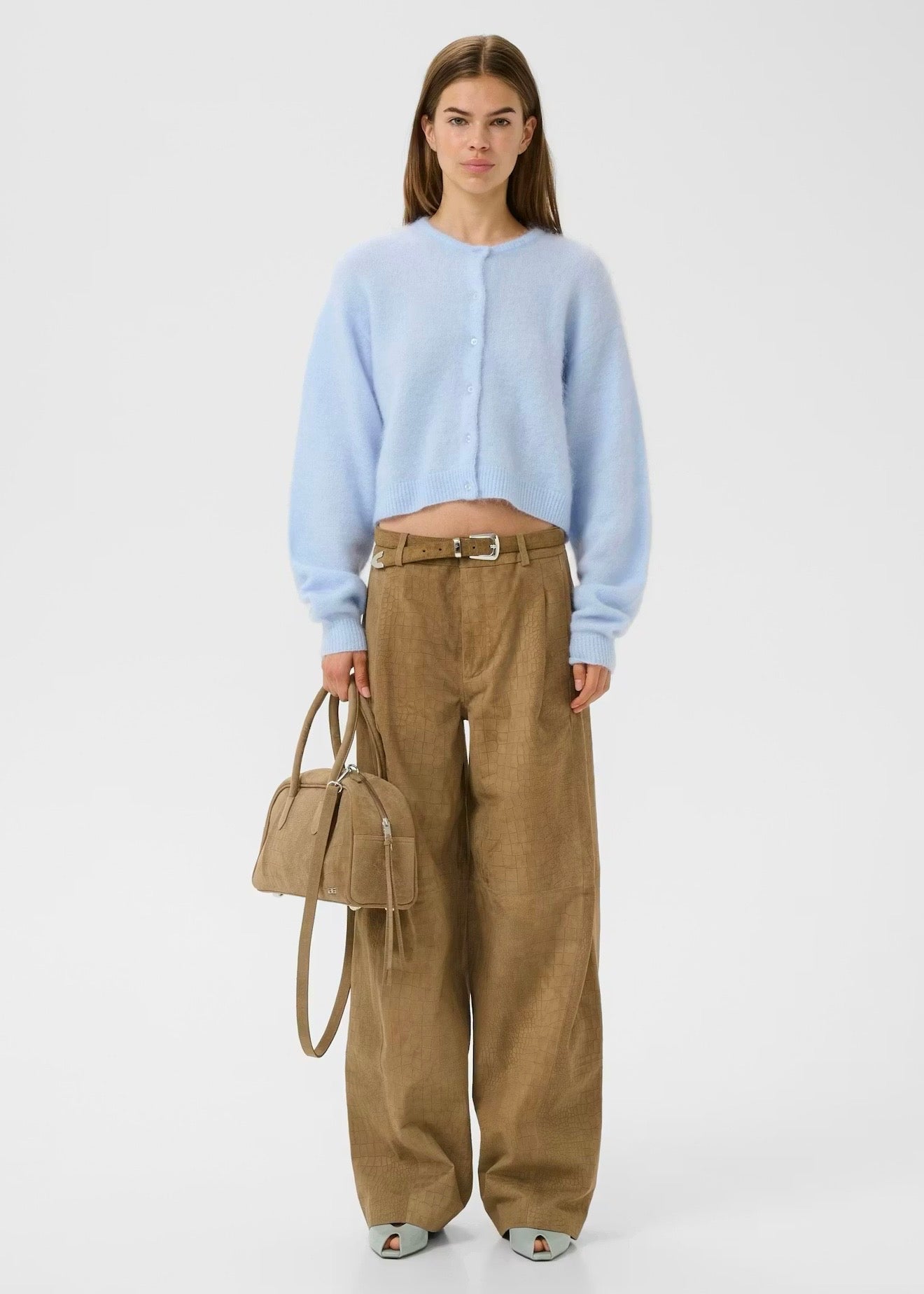 Debbie Short Cardigan Blue Finch